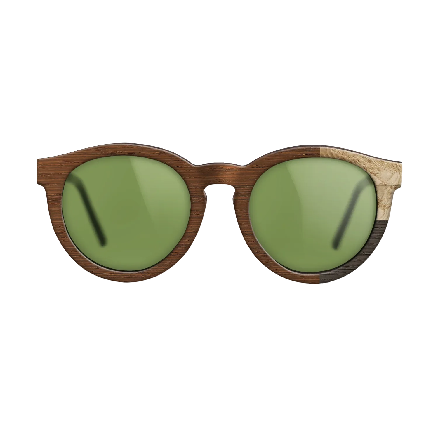 Fumed Oak,Olive Burl,Wenge: Cubic Cuts - The Rebel - Round - SIRIS wood optic