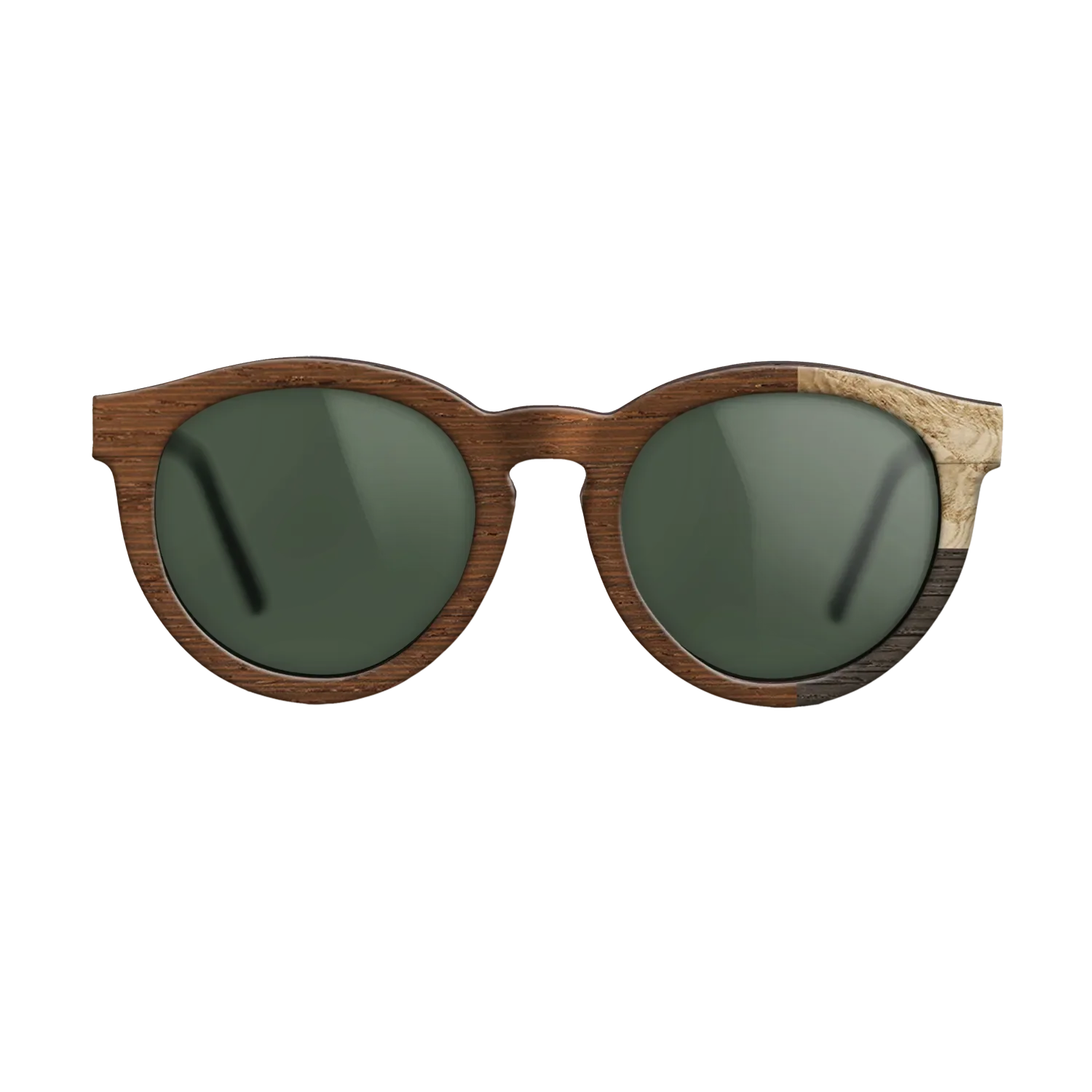 Fumed Oak,Olive Burl,Wenge: Cubic Cuts - The Rebel - Round - SIRIS wood optic