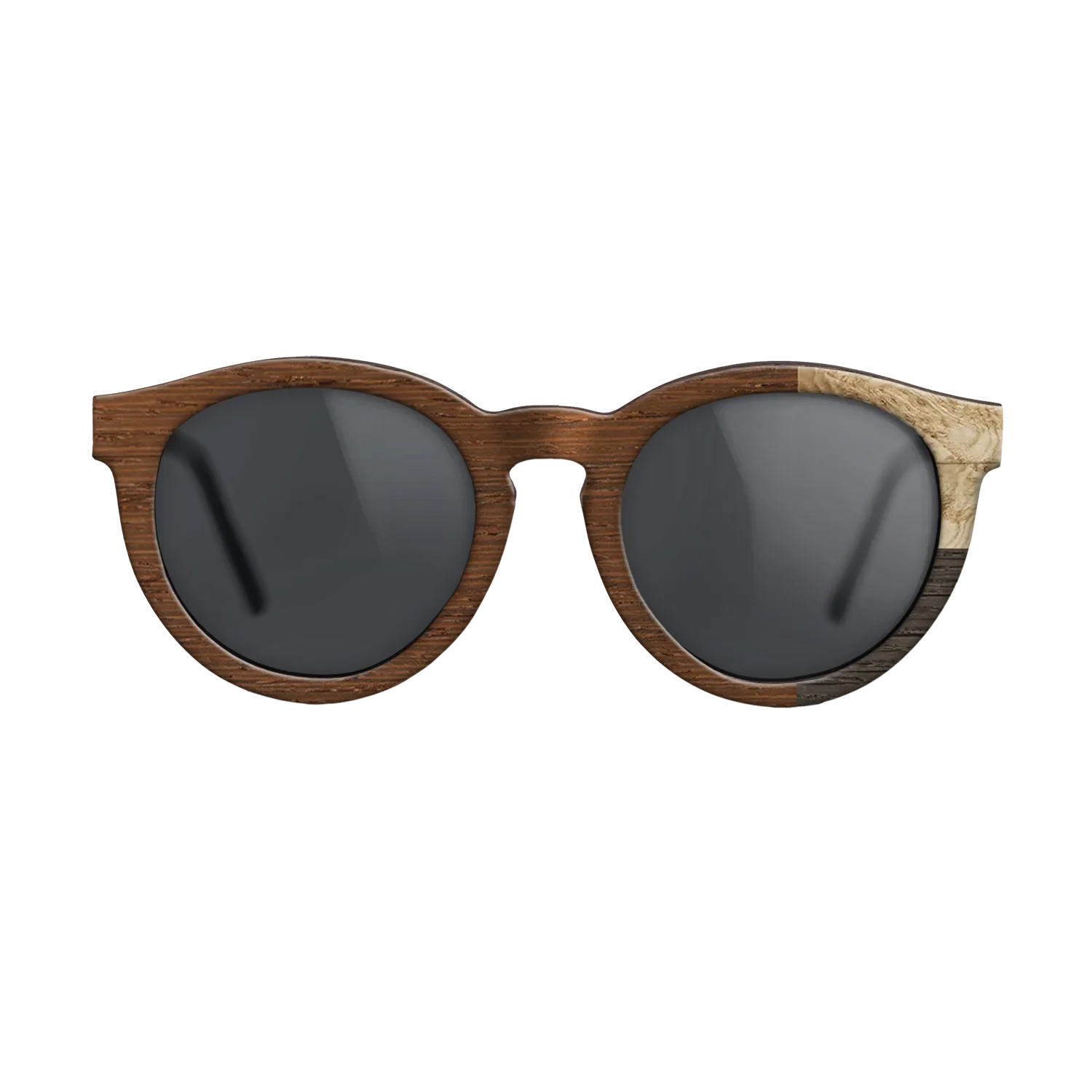 Fumed Oak,Olive Burl,Wenge: Cubic Cuts - The Rebel - Round - SIRIS wood optic