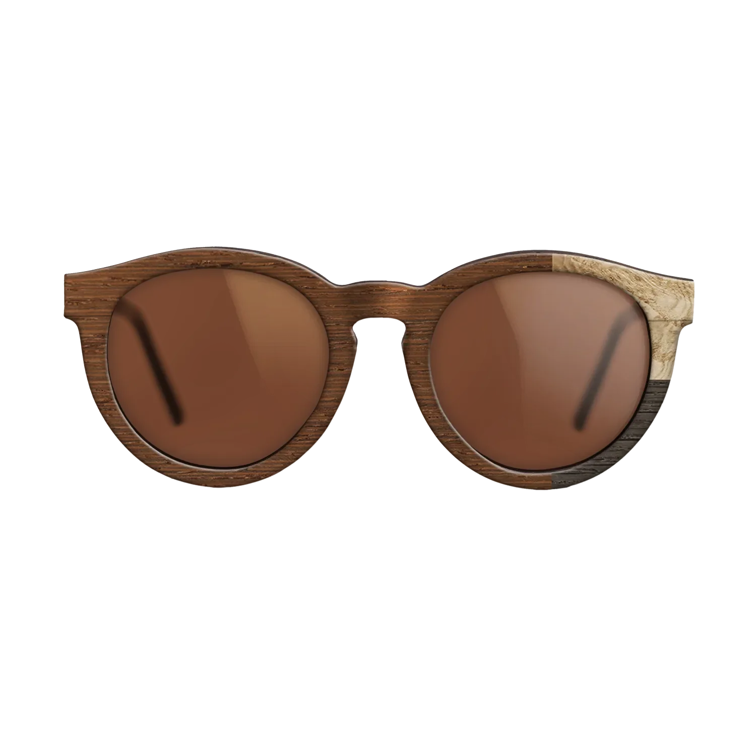 Fumed Oak,Olive Burl,Wenge: Cubic Cuts - The Rebel - Round - SIRIS wood optic