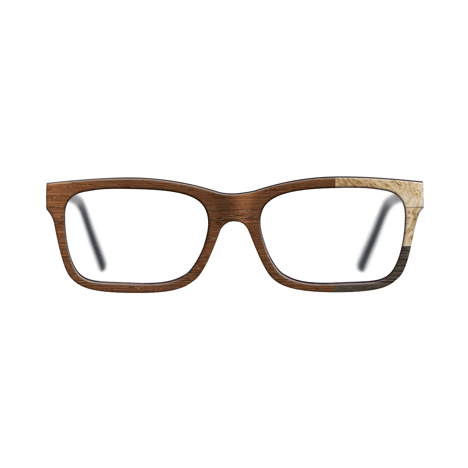 Fumed Oak,Olive Burl,Wenge: Cubic Cuts - The Sage - Rectangle - SIRIS wood optic