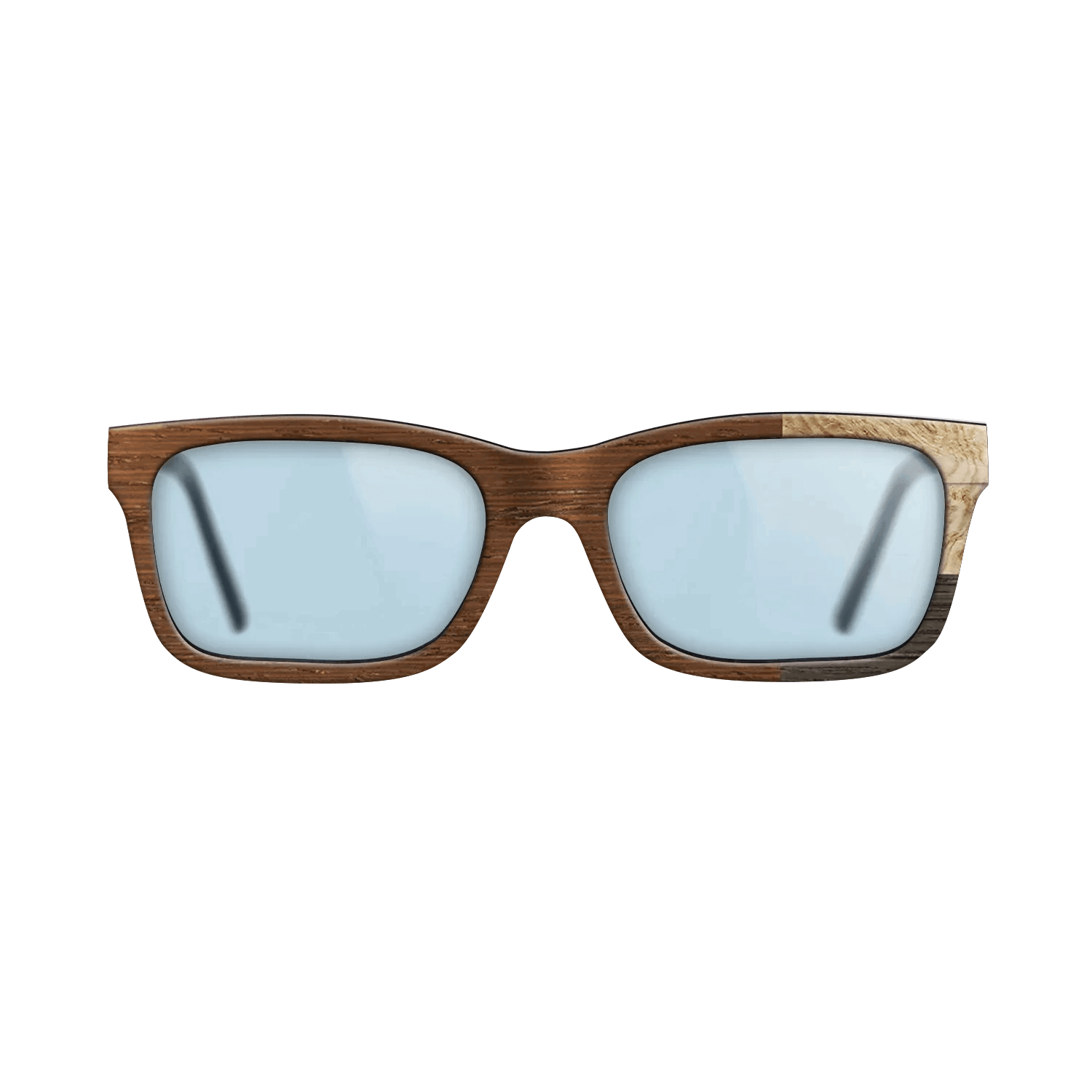 Fumed Oak,Olive Burl,Wenge: Cubic Cuts - The Sage - Rectangle - SIRIS wood optic