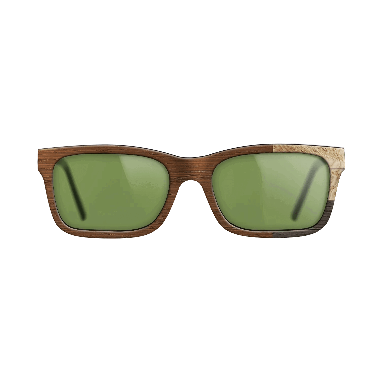 Fumed Oak,Olive Burl,Wenge: Cubic Cuts - The Sage - Rectangle - SIRIS wood optic