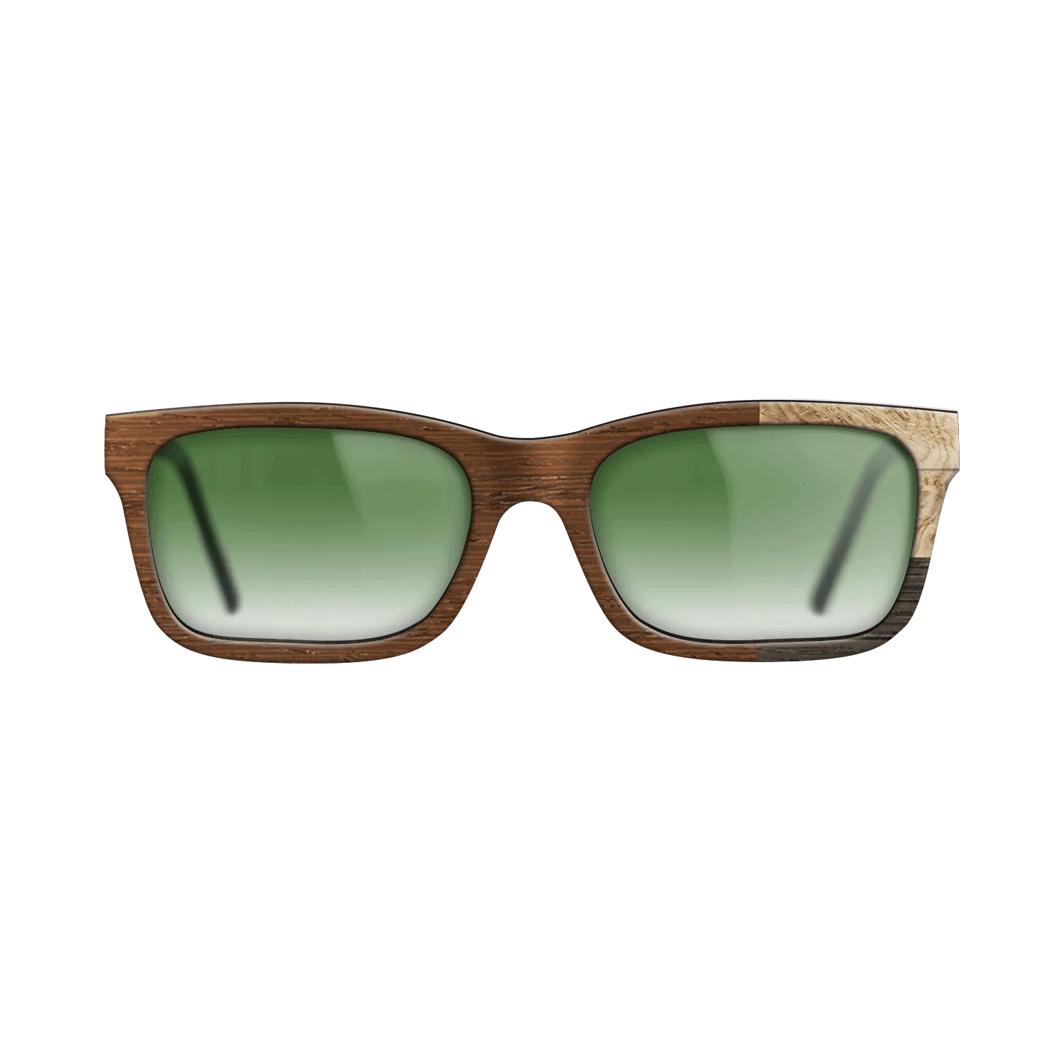 Fumed Oak,Olive Burl,Wenge: Cubic Cuts - The Sage - Rectangle - SIRIS wood optic