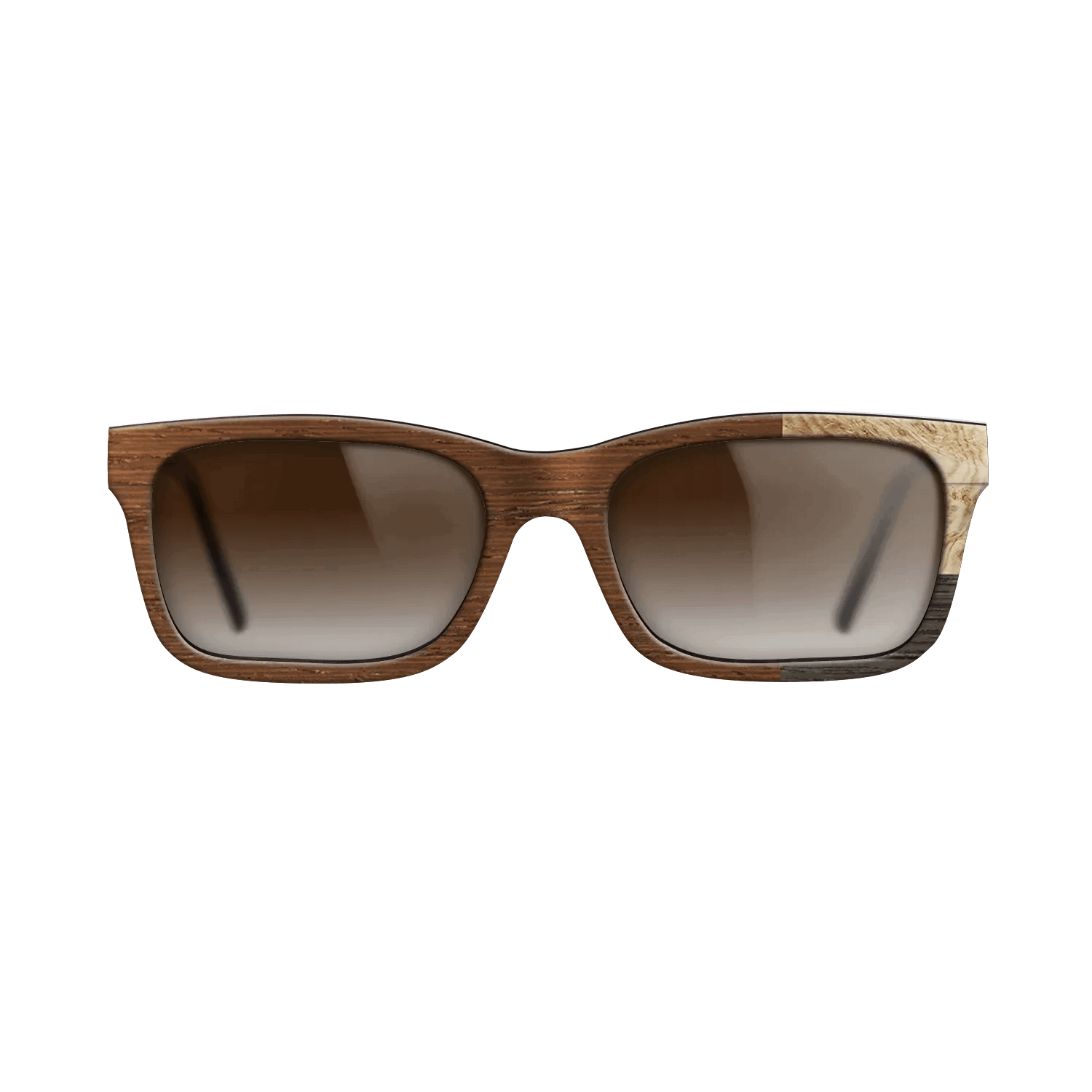 Fumed Oak,Olive Burl,Wenge: Cubic Cuts - The Sage - Rectangle - SIRIS wood optic