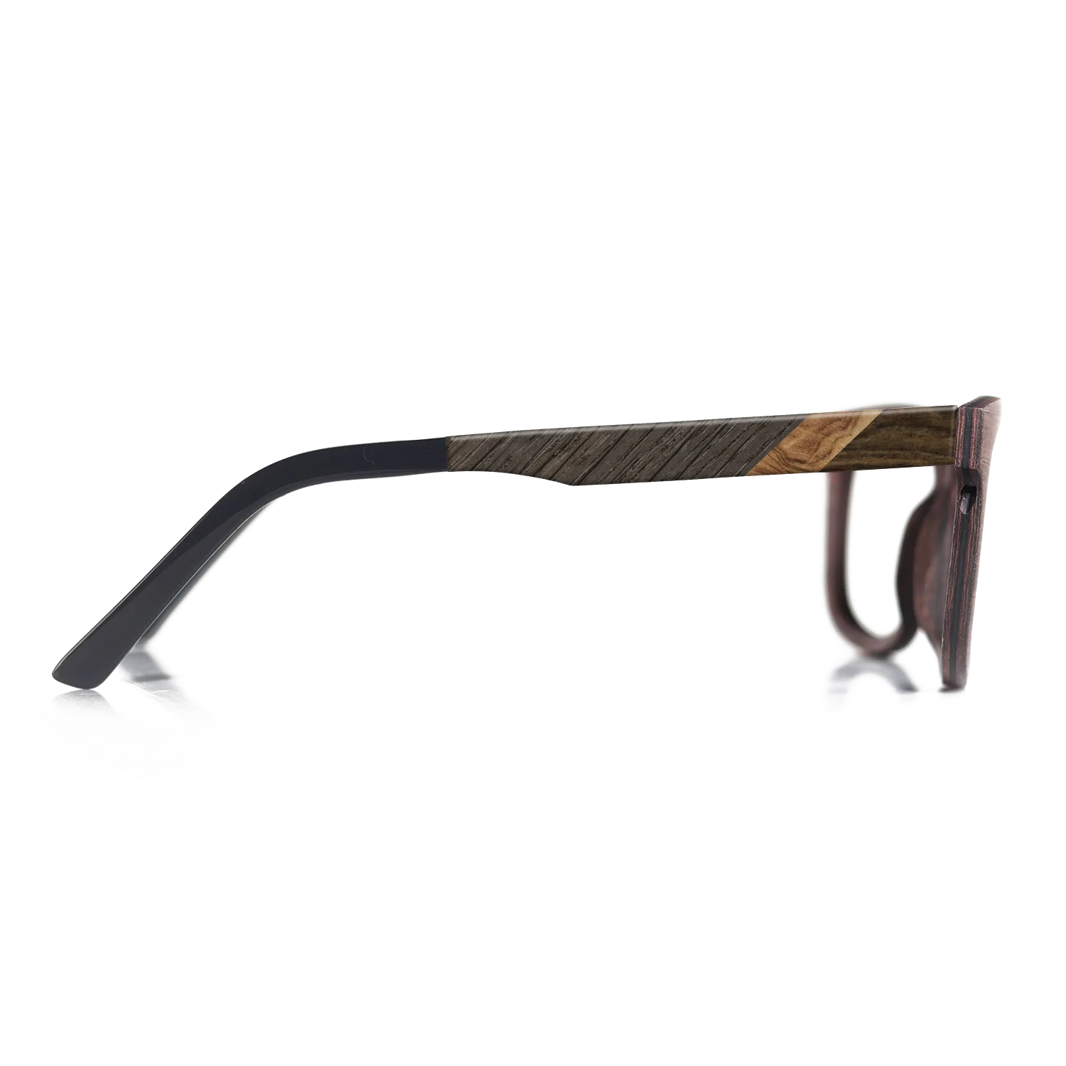 Fumed Oak,Olive Burl,Ziricote Dark Quartered: Geometric - The Hero - Square - 744 - SIRIS wood optic