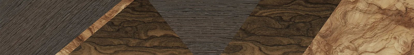 Fumed Oak,Olive Burl,Ziricote Dark Quartered: Geometric - The Hero - Square - 744 - SIRIS wood optic