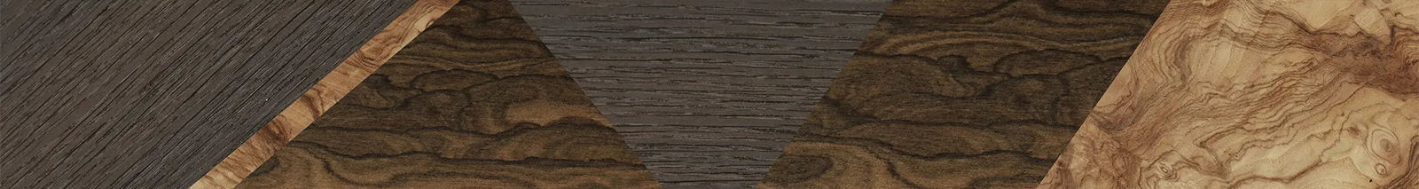 Fumed Oak,Olive Burl,Ziricote Dark Quartered: Geometric - The Maiden - Cat - 744 - SIRIS wood optic