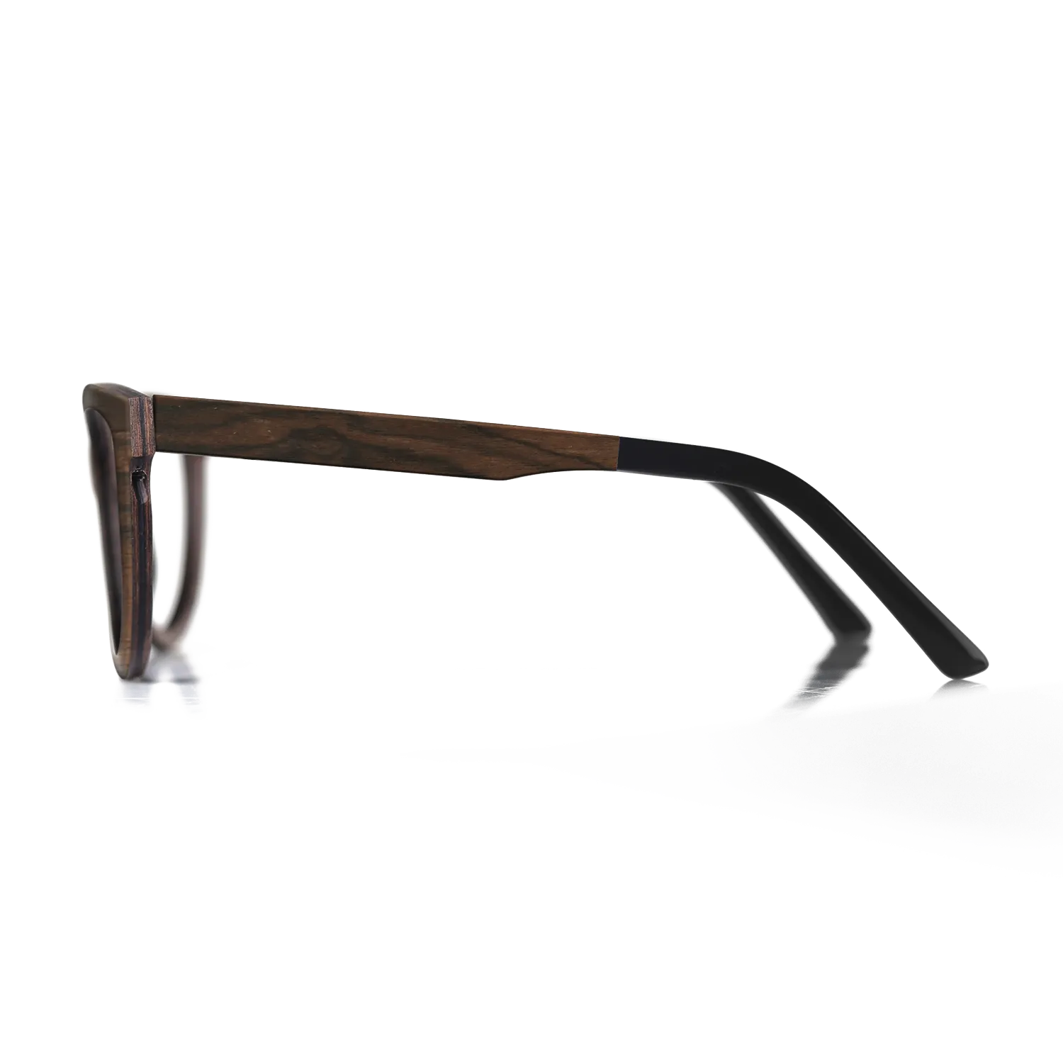 Fumed Oak,Olive Burl,Ziricote Dark Quartered: Wedge - The Hero - Square - 1116 - SIRIS wood optic