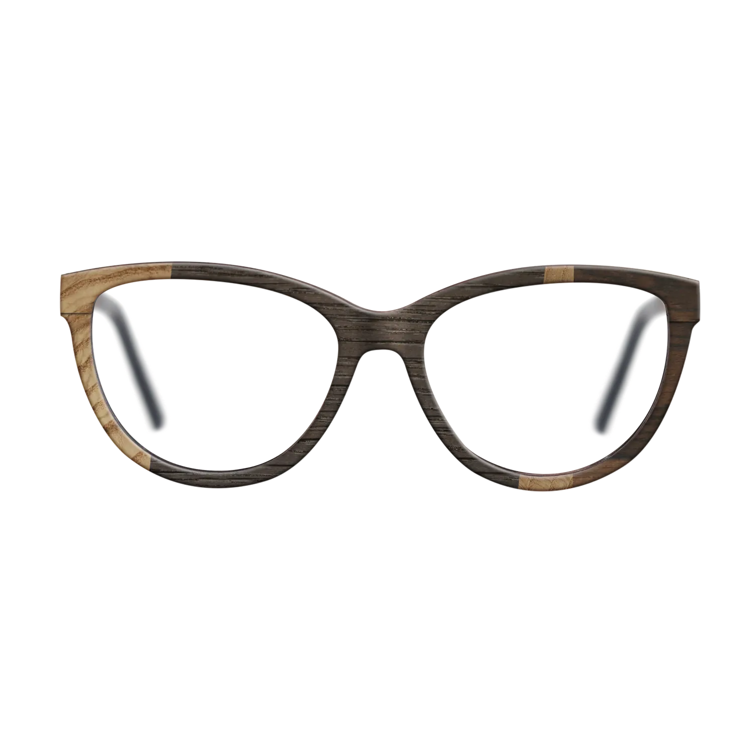 Fumed Oak,Olive Burl,Ziricote Dark Quartered: Wedge - The Maiden - Cat - 1116 - SIRIS wood optic