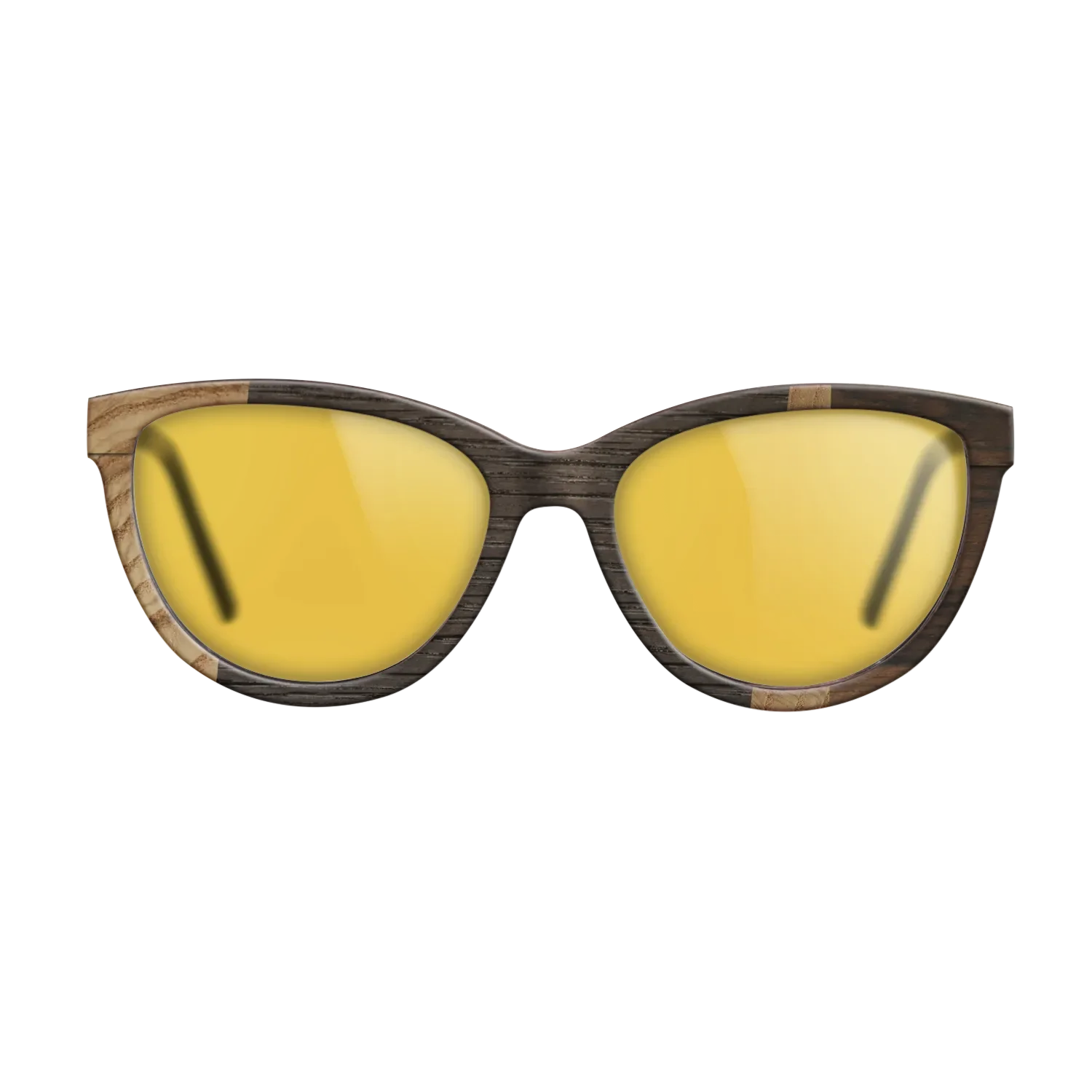 Fumed Oak,Olive Burl,Ziricote Dark Quartered: Wedge - The Maiden - Cat - 1116 - SIRIS wood optic