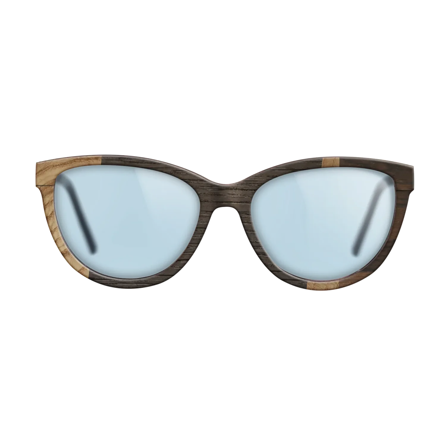 Fumed Oak,Olive Burl,Ziricote Dark Quartered: Wedge - The Maiden - Cat - 1116 - SIRIS wood optic