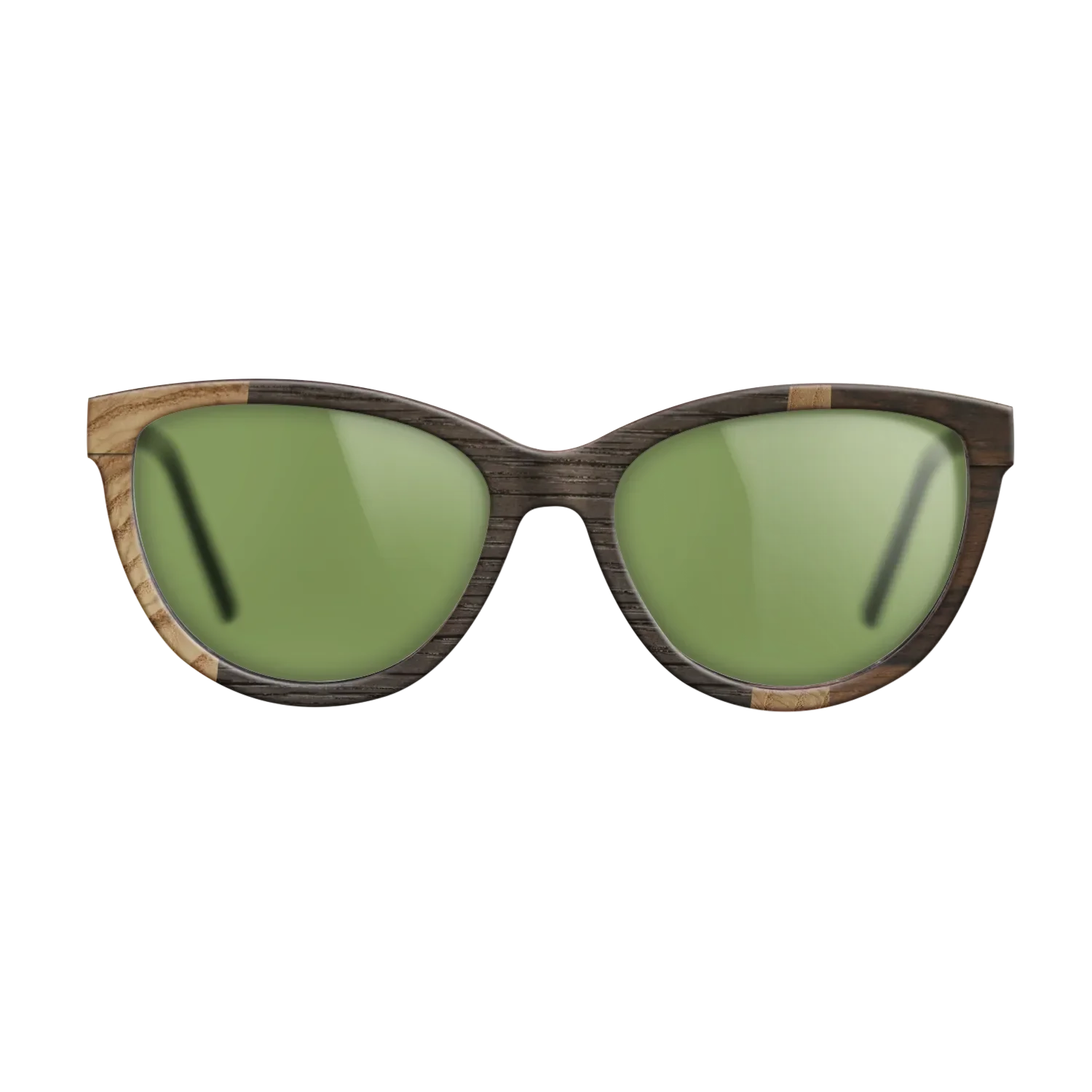 Fumed Oak,Olive Burl,Ziricote Dark Quartered: Wedge - The Maiden - Cat - 1116 - SIRIS wood optic