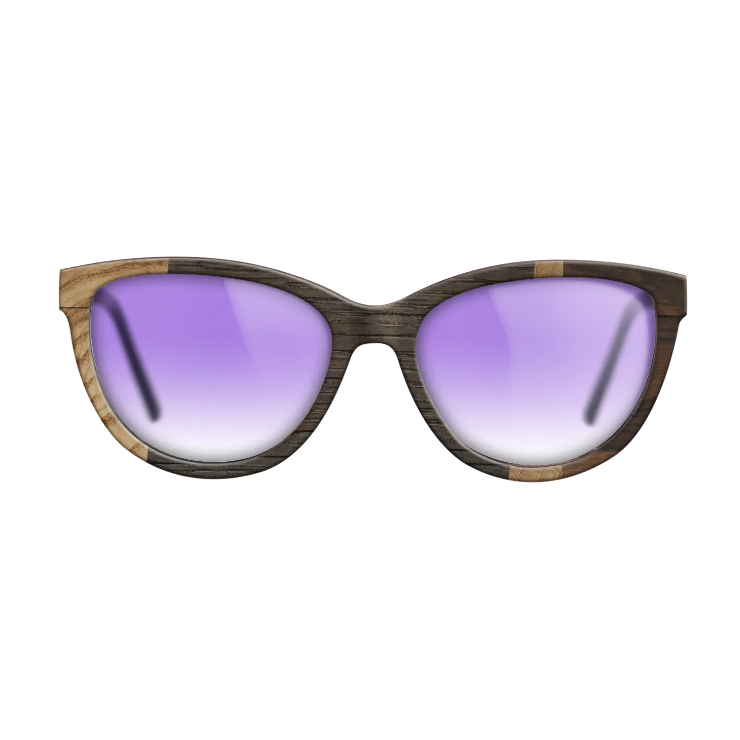 Fumed Oak,Olive Burl,Ziricote Dark Quartered: Wedge - The Maiden - Cat - 1116 - SIRIS wood optic