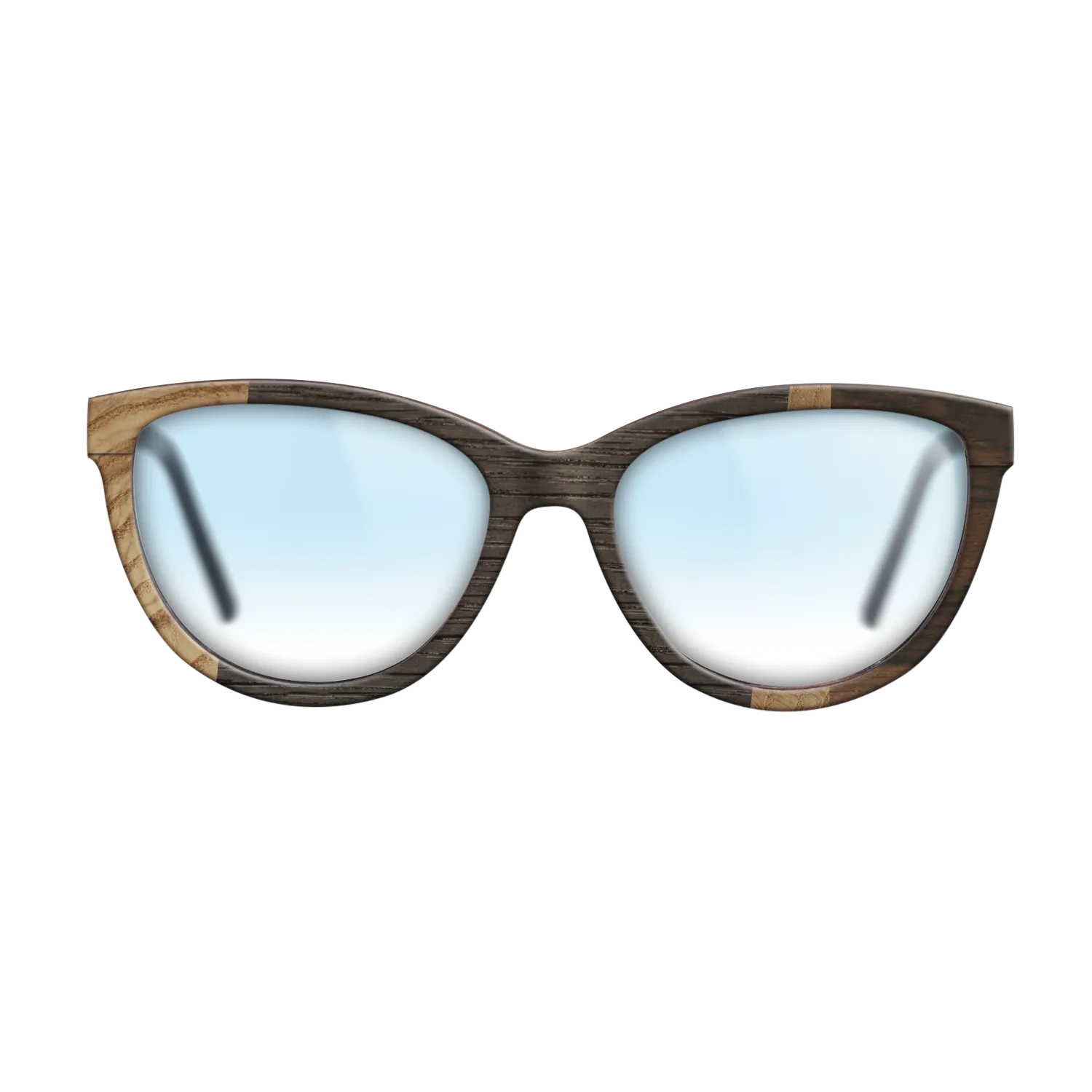 Fumed Oak,Olive Burl,Ziricote Dark Quartered: Wedge - The Maiden - Cat - 1116 - SIRIS wood optic