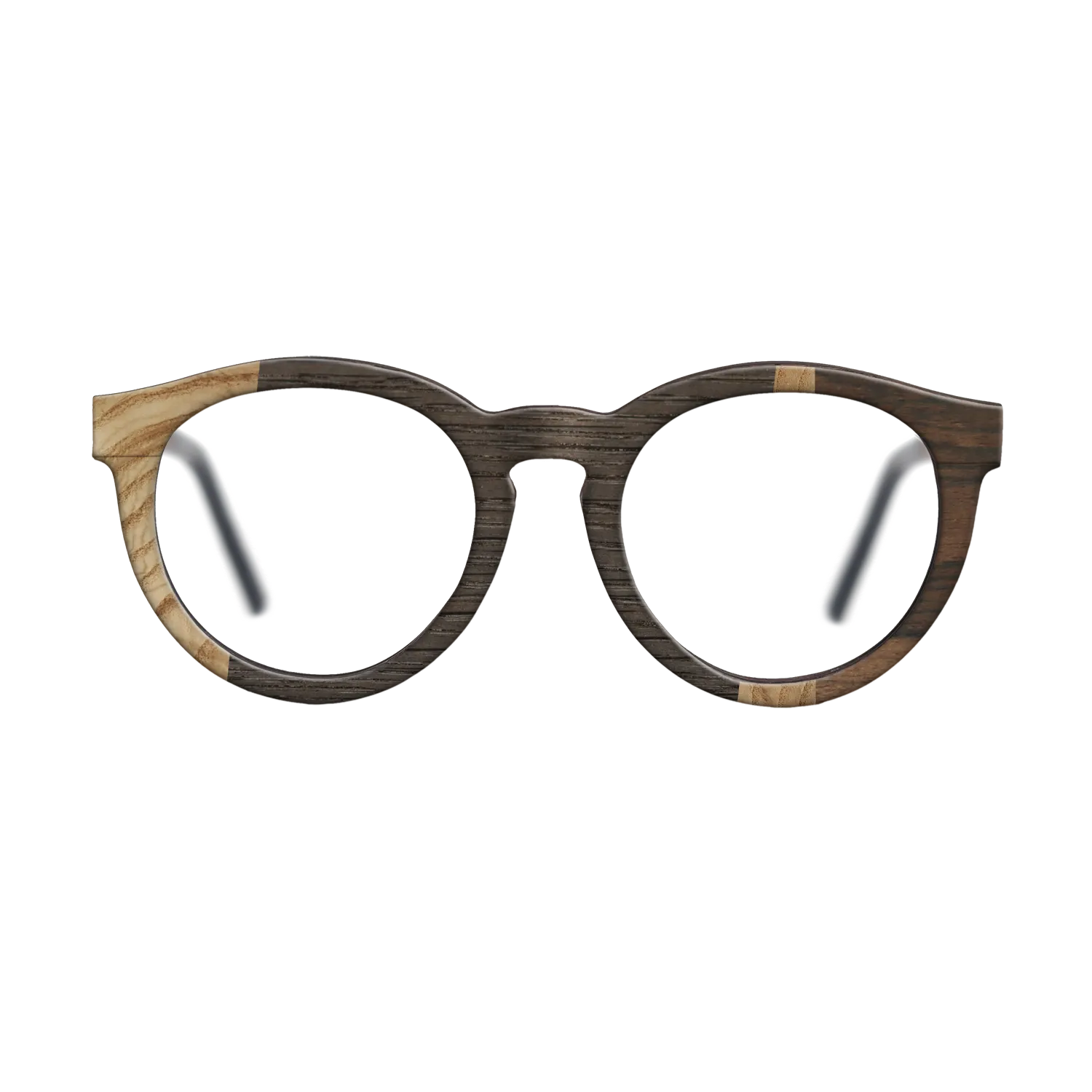 Fumed Oak,Olive Burl,Ziricote Dark Quartered: Wedge - The Rebel - Round - 1116 - SIRIS wood optic