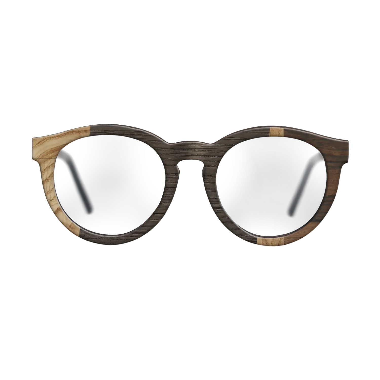 Fumed Oak,Olive Burl,Ziricote Dark Quartered: Wedge - The Rebel - Round - 1116 - SIRIS wood optic