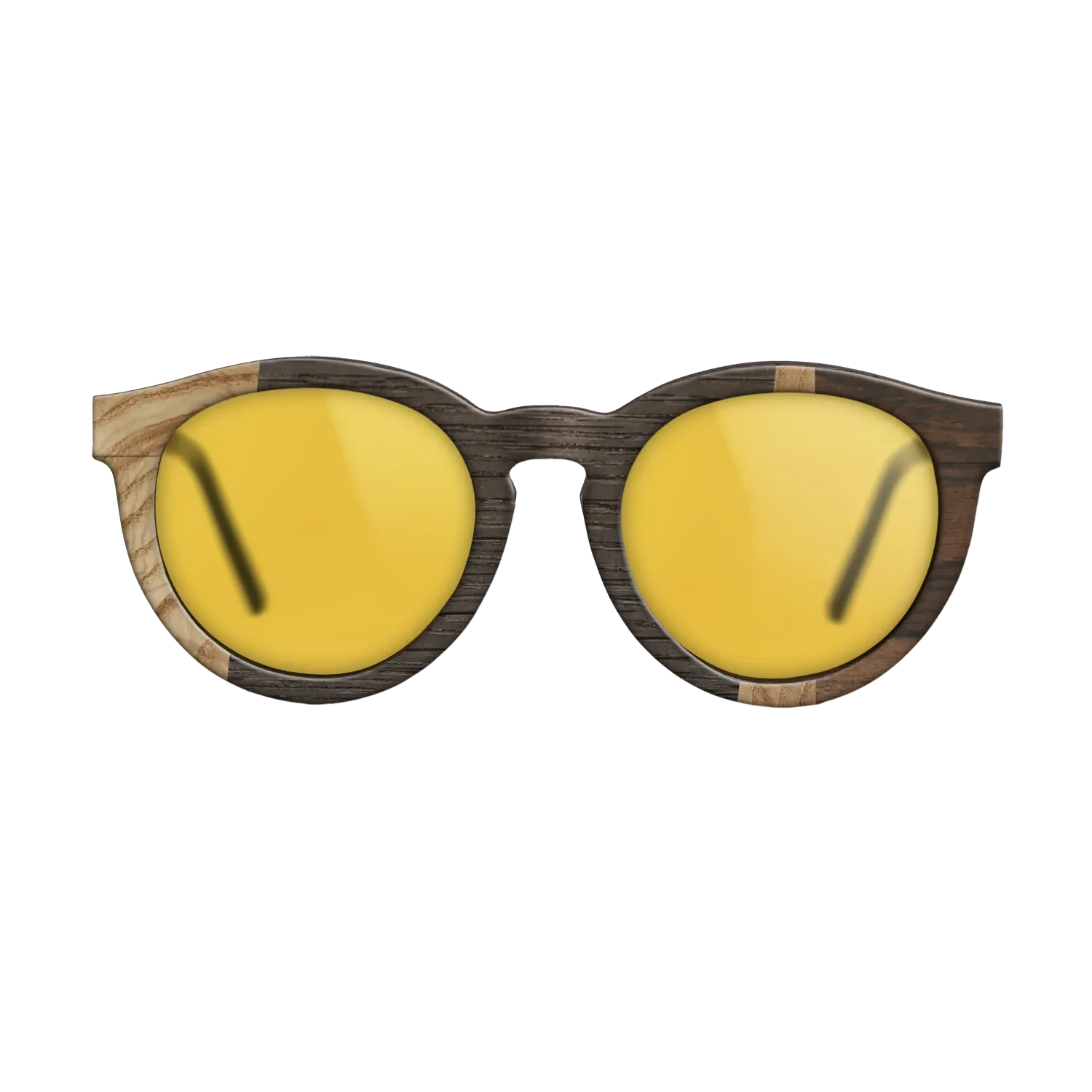 Fumed Oak,Olive Burl,Ziricote Dark Quartered: Wedge - The Rebel - Round - 1116 - SIRIS wood optic