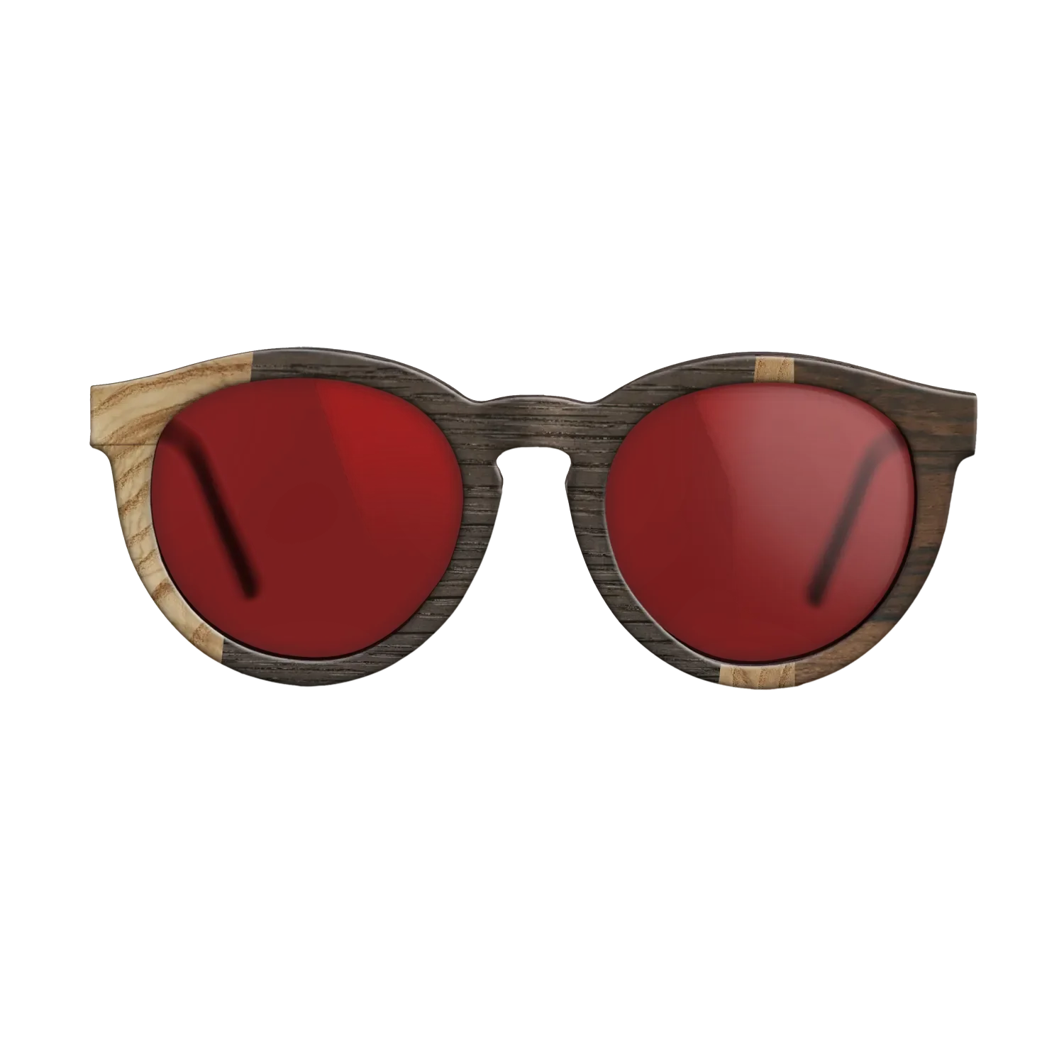 Fumed Oak,Olive Burl,Ziricote Dark Quartered: Wedge - The Rebel - Round - 1116 - SIRIS wood optic