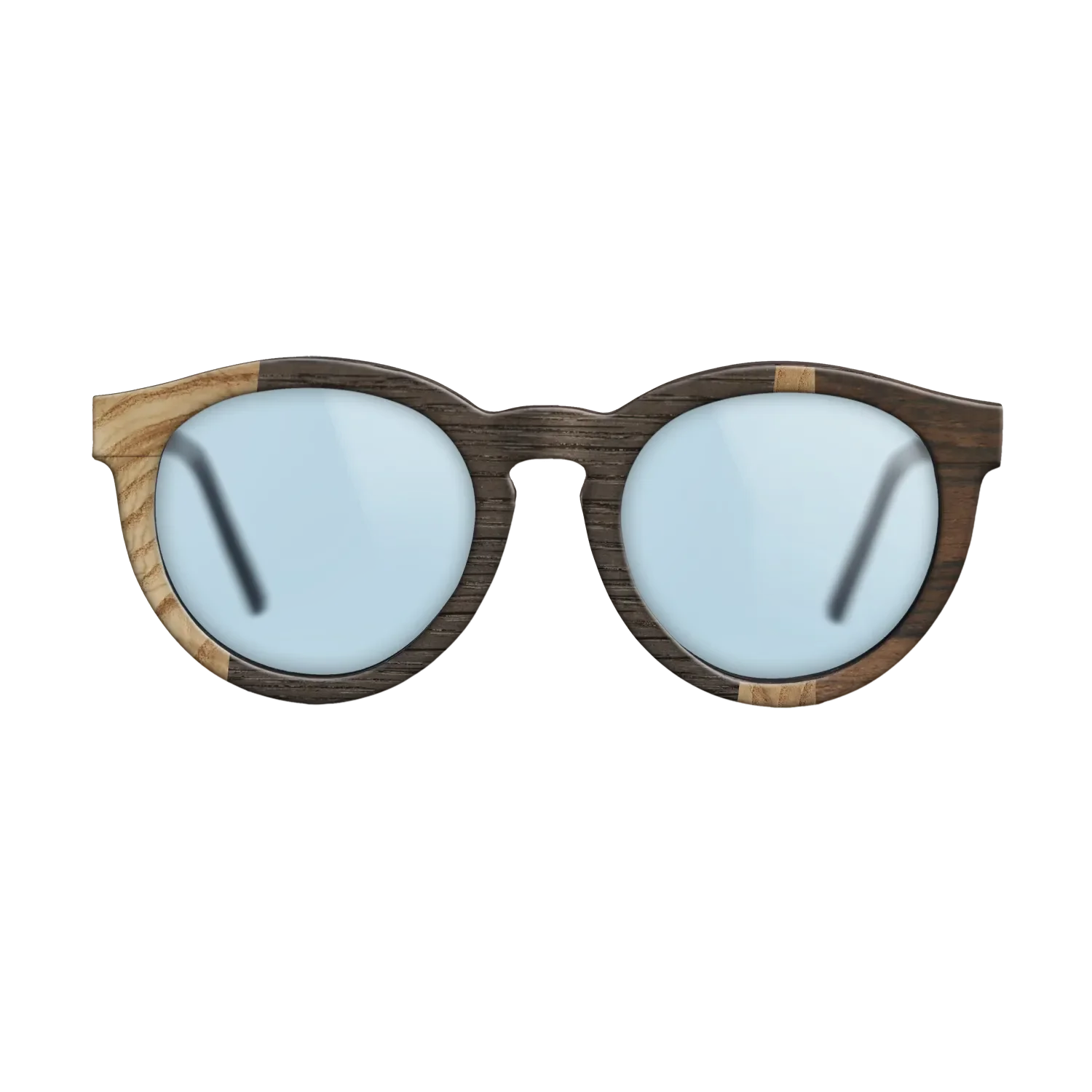 Fumed Oak,Olive Burl,Ziricote Dark Quartered: Wedge - The Rebel - Round - 1116 - SIRIS wood optic