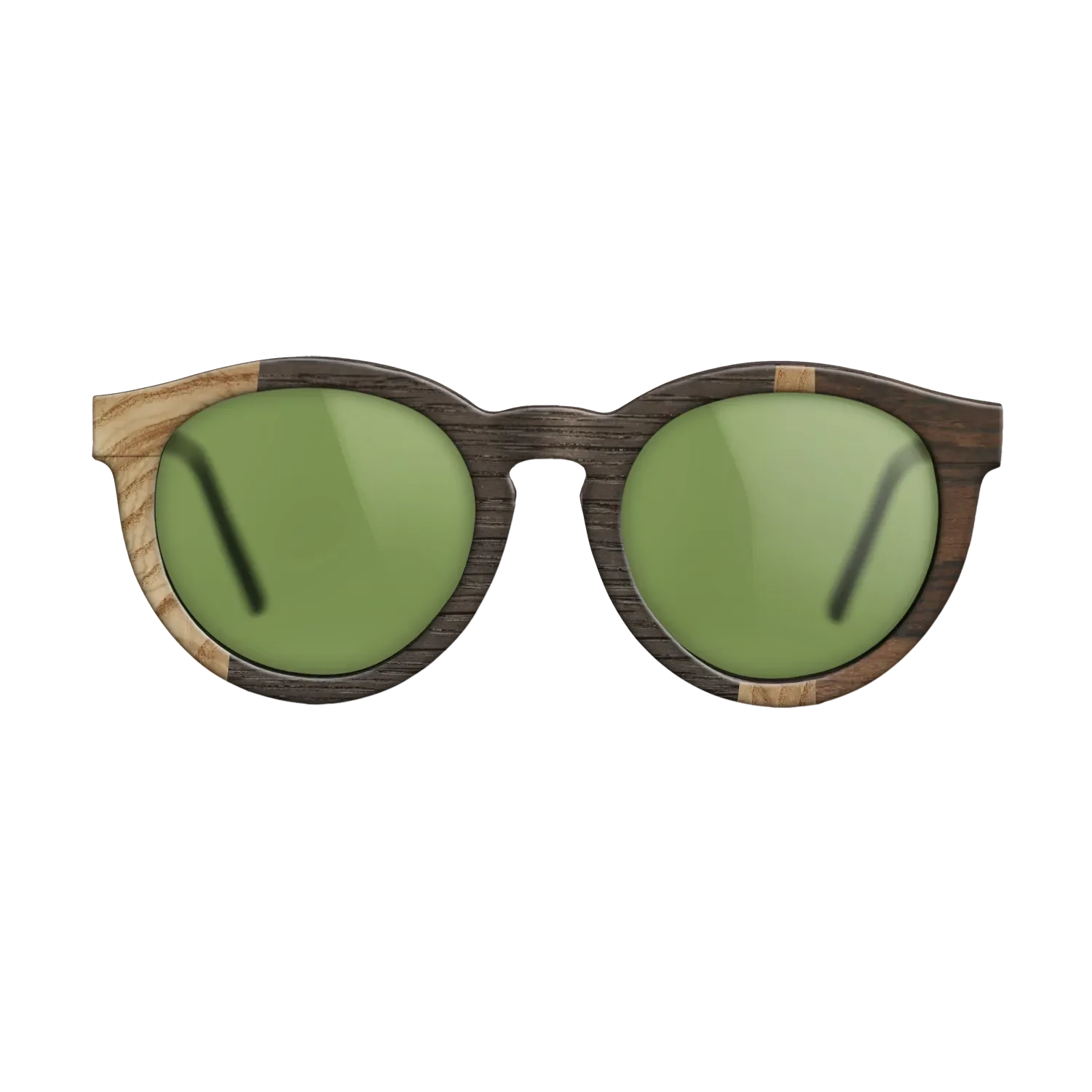 Fumed Oak,Olive Burl,Ziricote Dark Quartered: Wedge - The Rebel - Round - 1116 - SIRIS wood optic