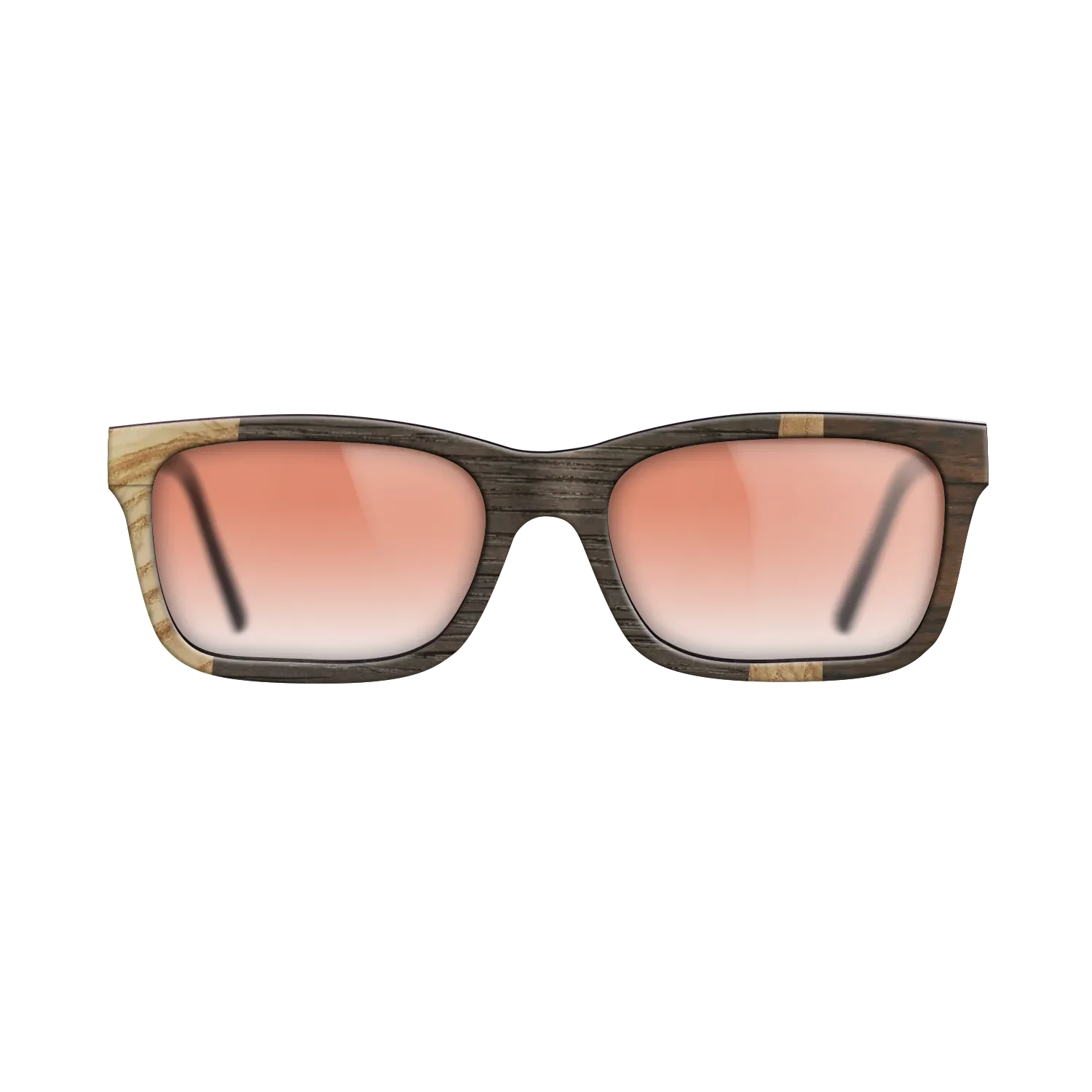 Fumed Oak,Olive Burl,Ziricote Dark Quartered: Wedge - The Sage - Rectangle - 1116 - SIRIS wood optic