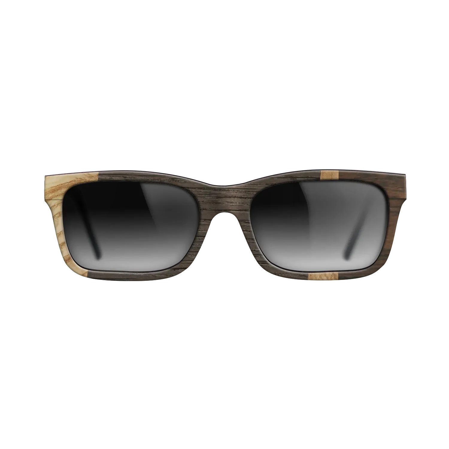 Fumed Oak,Olive Burl,Ziricote Dark Quartered: Wedge - The Sage - Rectangle - 1116 - SIRIS wood optic