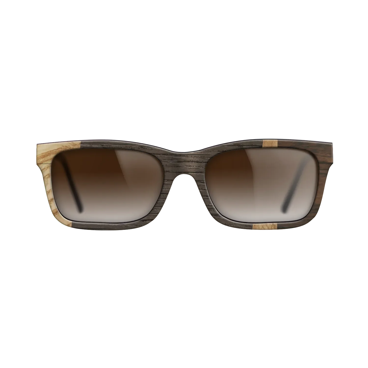 Fumed Oak,Olive Burl,Ziricote Dark Quartered: Wedge - The Sage - Rectangle - 1116 - SIRIS wood optic