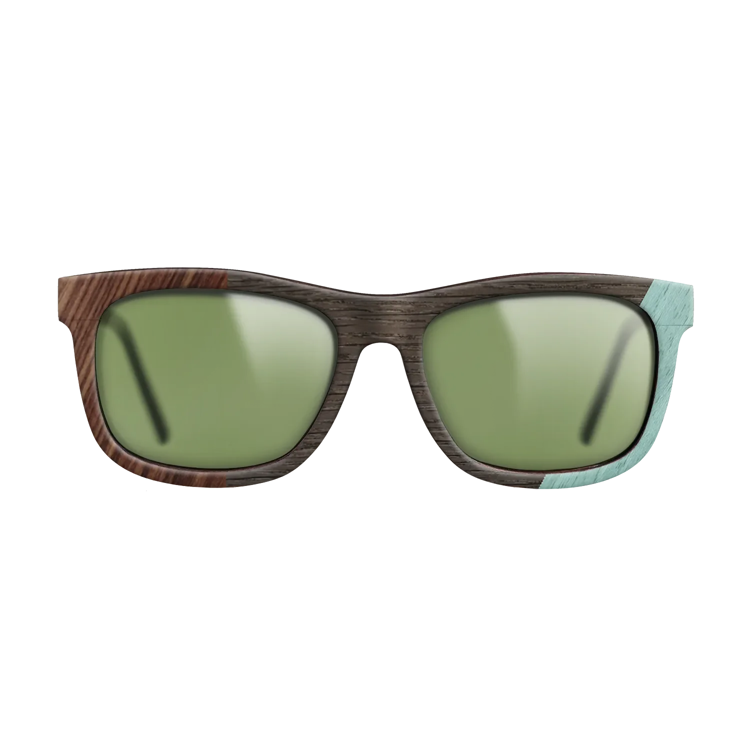 Fumed Oak,Poplar Dyed: Baby Blue,Olive Burl,Kingwood: Angle Cut - The Hero - Square - 1224 - SIRIS wood optic