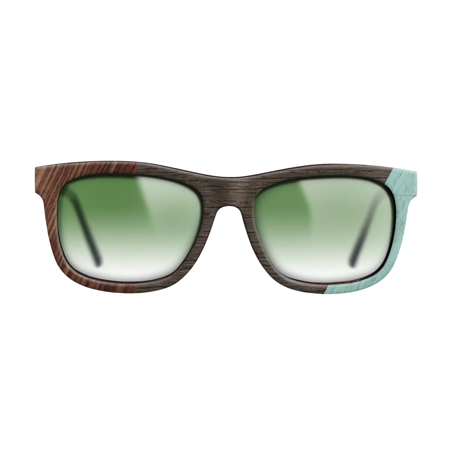 Fumed Oak,Poplar Dyed: Baby Blue,Olive Burl,Kingwood: Angle Cut - The Hero - Square - 1224 - SIRIS wood optic