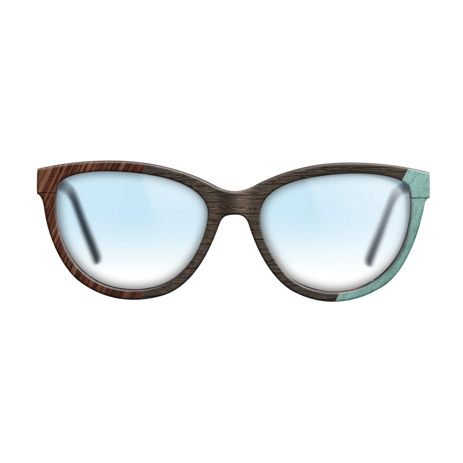 Fumed Oak,Poplar Dyed: Baby Blue,Olive Burl,Kingwood: Angle Cut - The Maiden - Cat - 1224 - SIRIS wood optic