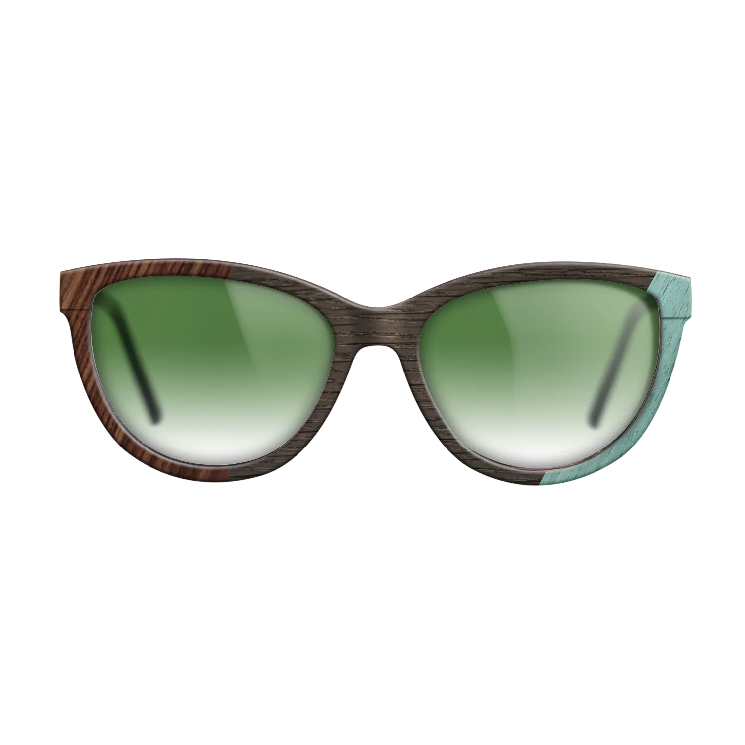 Fumed Oak,Poplar Dyed: Baby Blue,Olive Burl,Kingwood: Angle Cut - The Maiden - Cat - 1224 - SIRIS wood optic