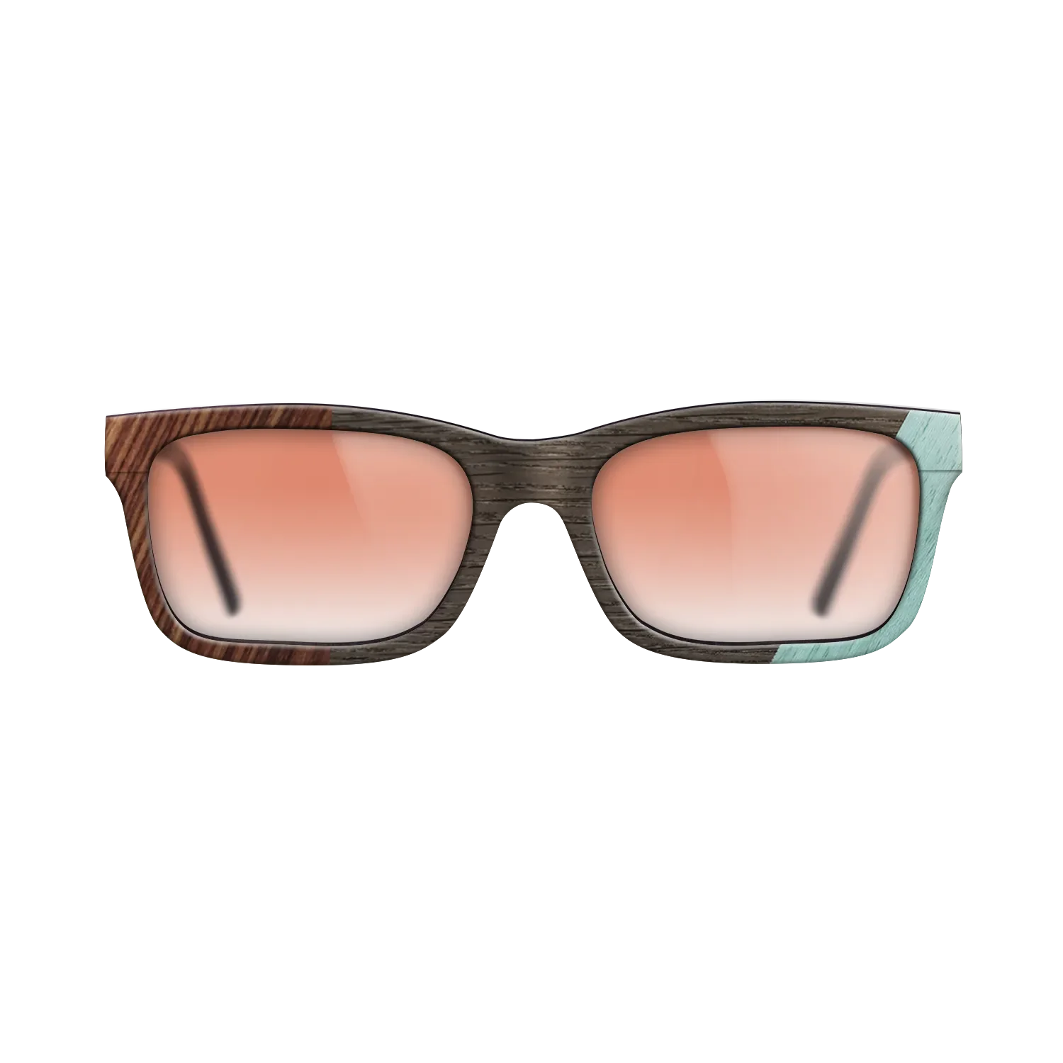 Fumed Oak,Poplar Dyed: Baby Blue,Olive Burl,Kingwood: Angle Cut - The Sage - Rectangle - 1224 - SIRIS wood optic