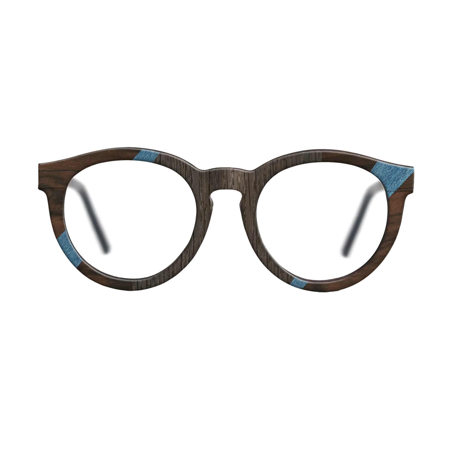 Fumed Oak,Poplar Dyed: Blue Denim,Kingwood,Ziricote Dark Quartered: Recursive - The Rebel - Round - 1703 - SIRIS wood optic