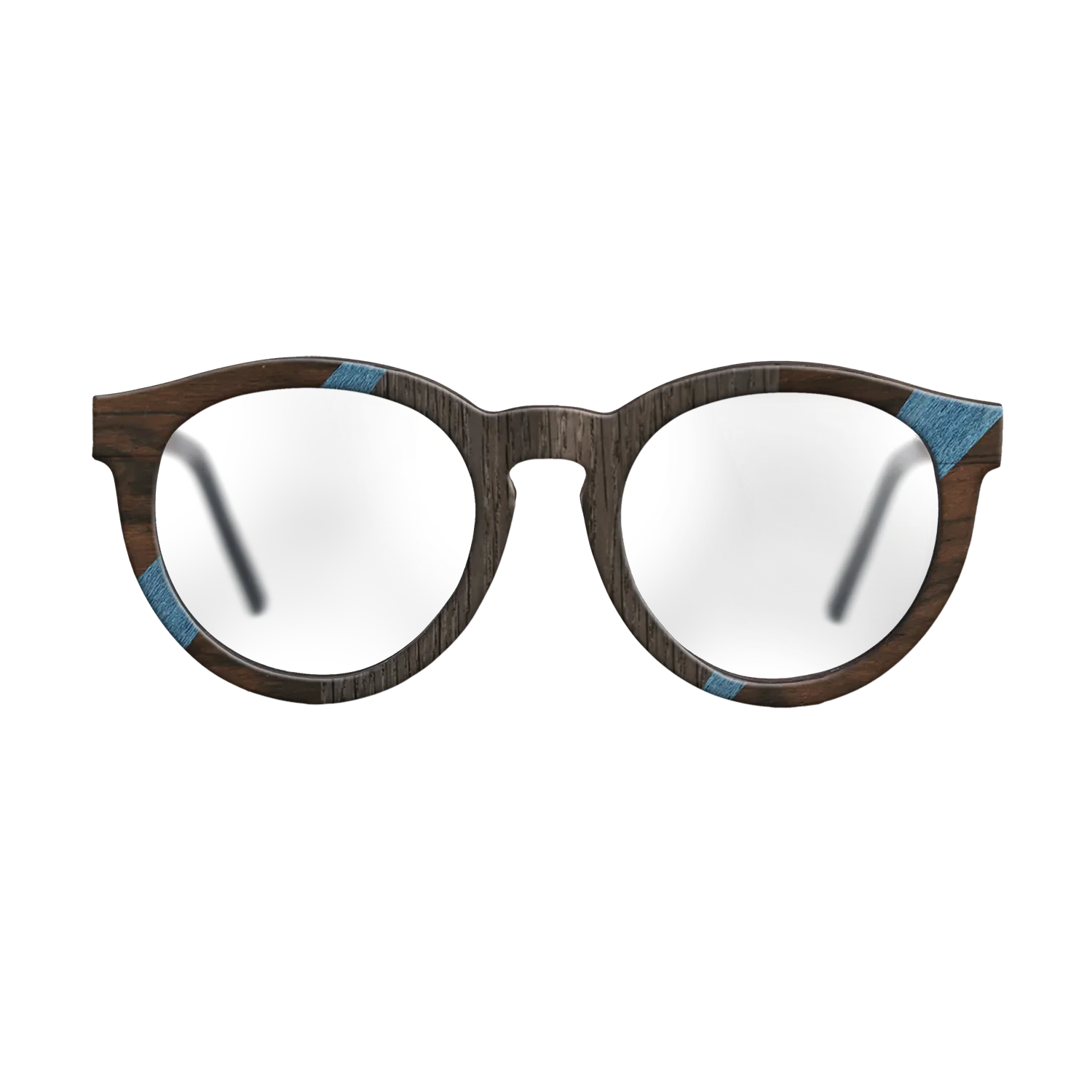 Fumed Oak,Poplar Dyed: Blue Denim,Kingwood,Ziricote Dark Quartered: Recursive - The Rebel - Round - 1703 - SIRIS wood optic