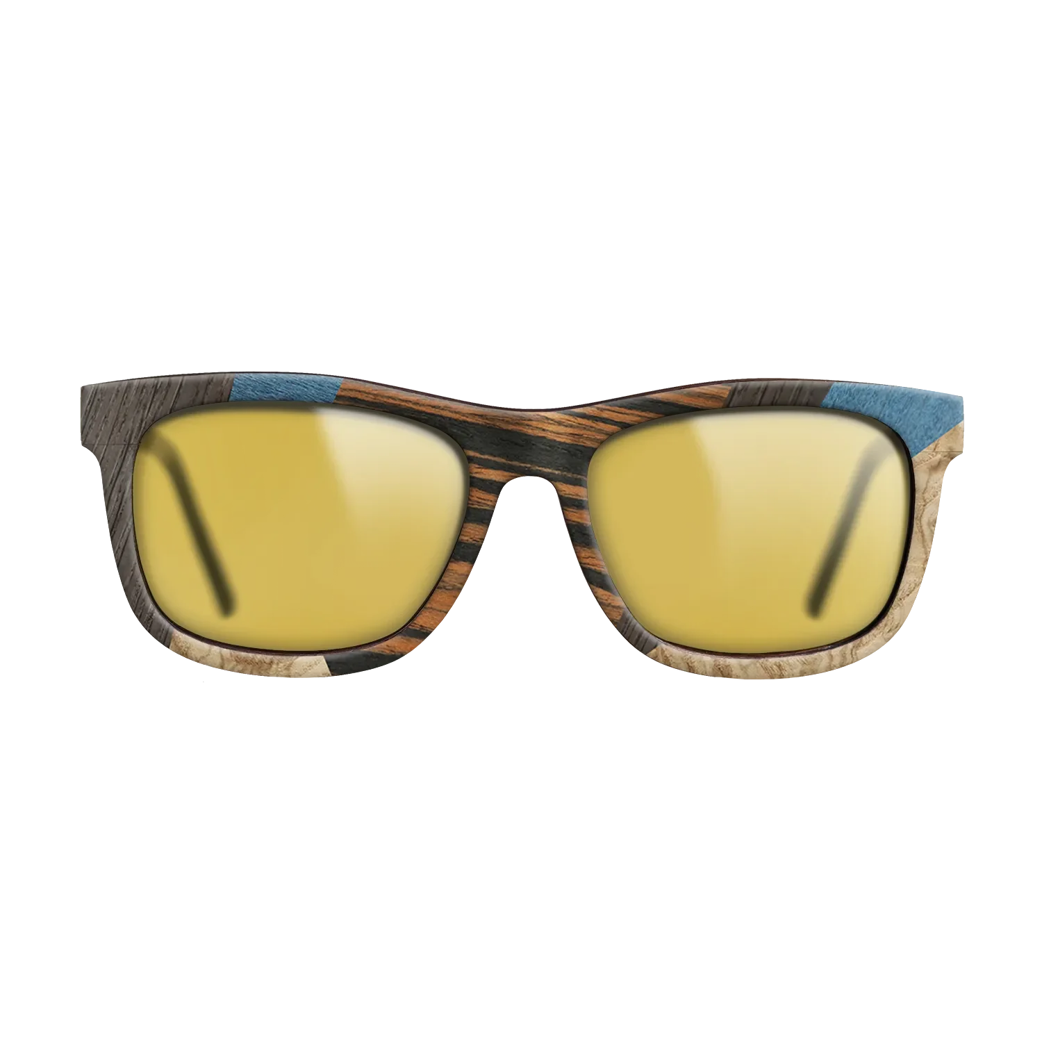 Fumed Oak,Poplar Dyed: Blue Denim,Poplar Dyed: Grey,Italian Ebony,Olive Burl: Mosaic - The Hero - Square - 699 - SIRIS wood optic