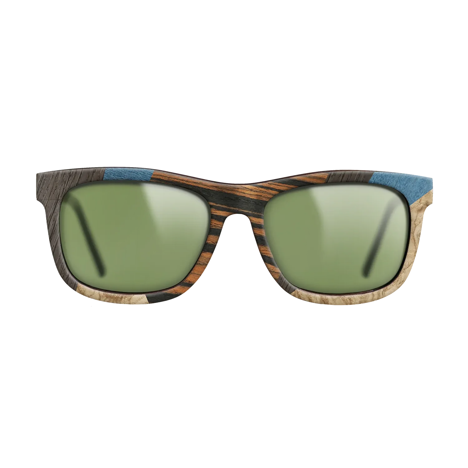 Fumed Oak,Poplar Dyed: Blue Denim,Poplar Dyed: Grey,Italian Ebony,Olive Burl: Mosaic - The Hero - Square - 699 - SIRIS wood optic