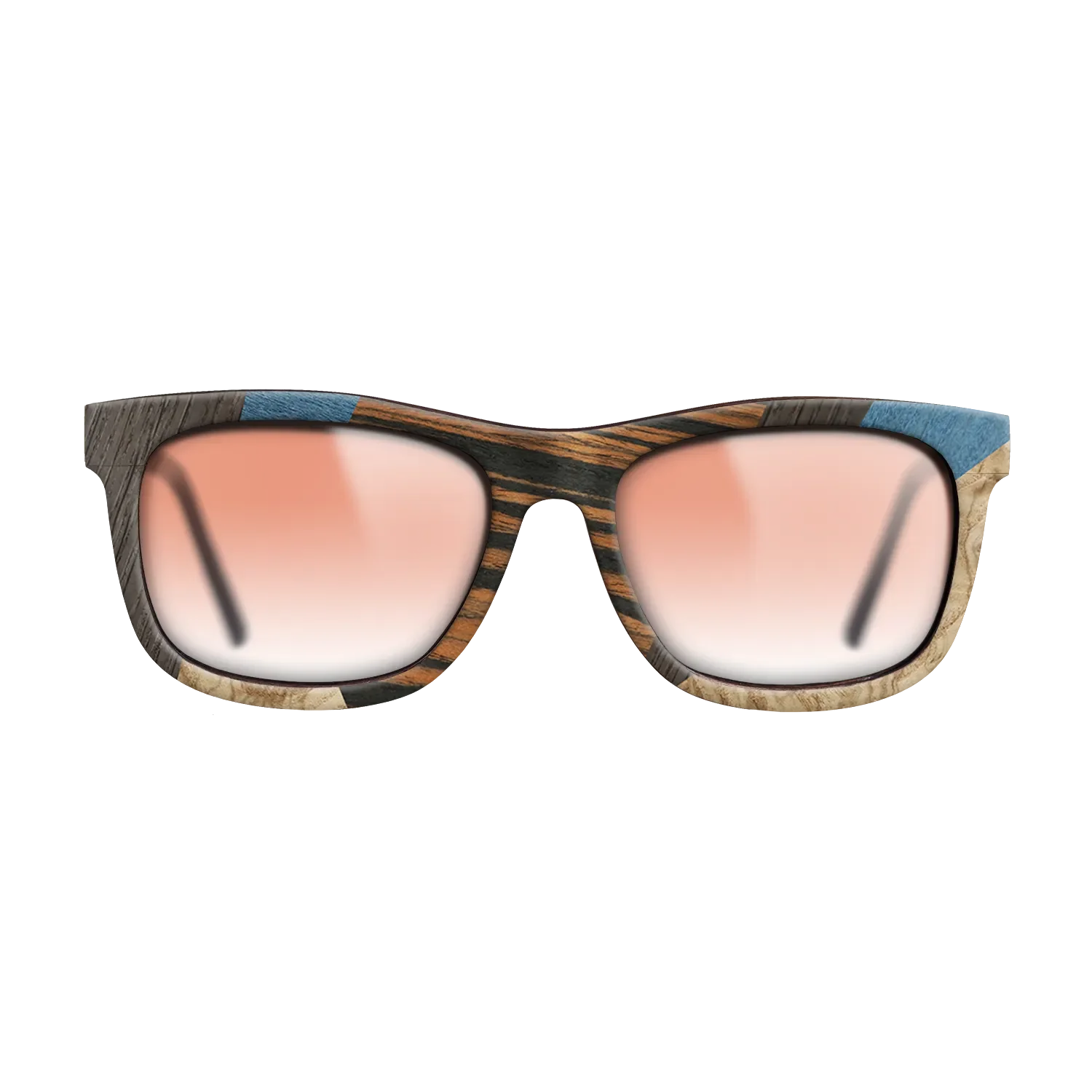 Fumed Oak,Poplar Dyed: Blue Denim,Poplar Dyed: Grey,Italian Ebony,Olive Burl: Mosaic - The Hero - Square - 699 - SIRIS wood optic