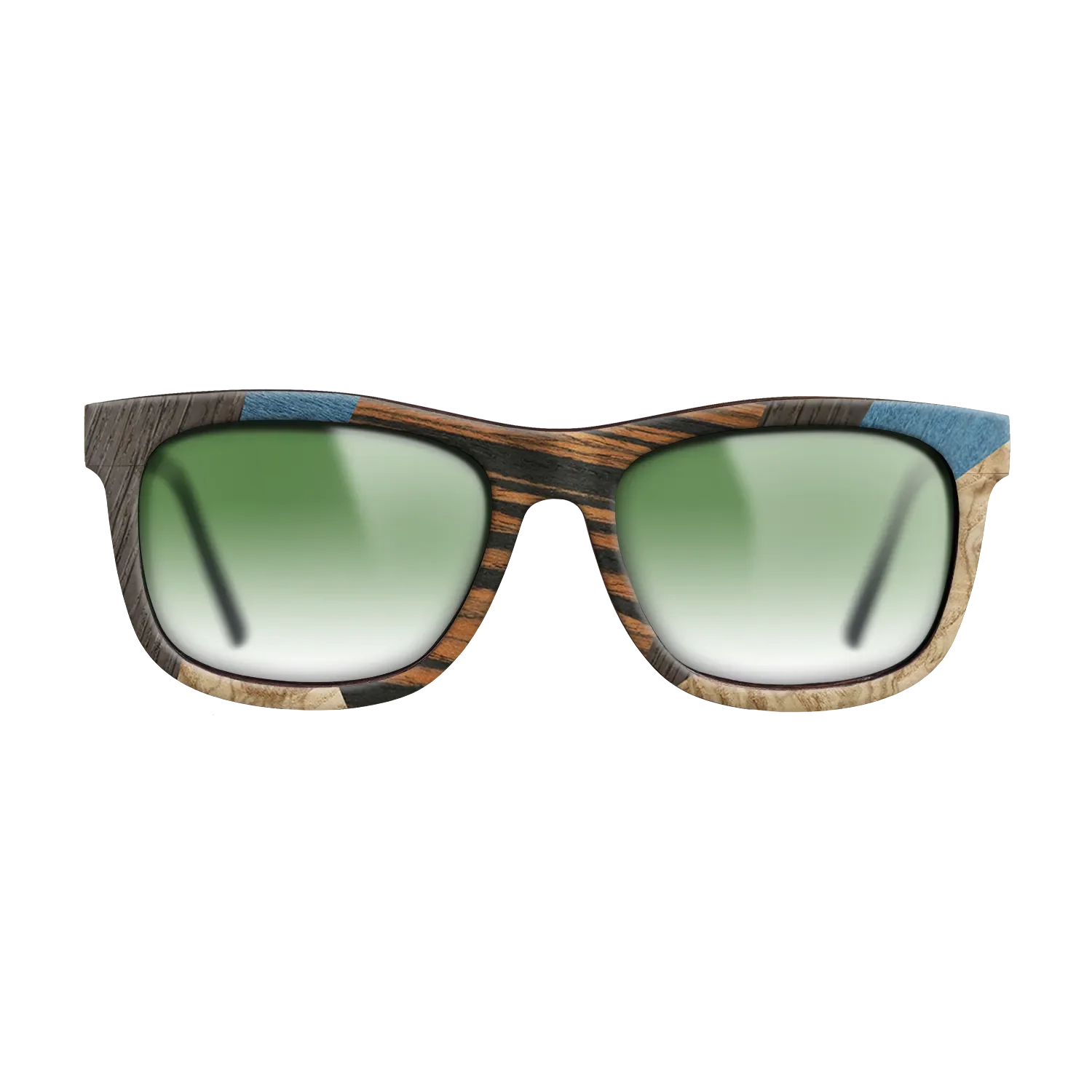 Fumed Oak,Poplar Dyed: Blue Denim,Poplar Dyed: Grey,Italian Ebony,Olive Burl: Mosaic - The Hero - Square - 699 - SIRIS wood optic