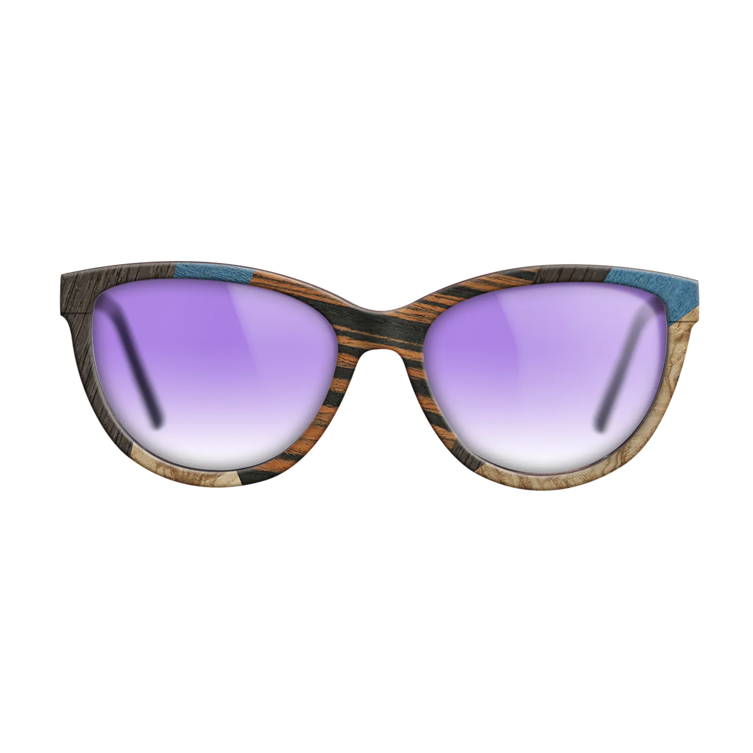 Fumed Oak,Poplar Dyed: Blue Denim,Poplar Dyed: Grey,Italian Ebony,Olive Burl: Mosaic - The Maiden - Cat - 699 - SIRIS wood optic