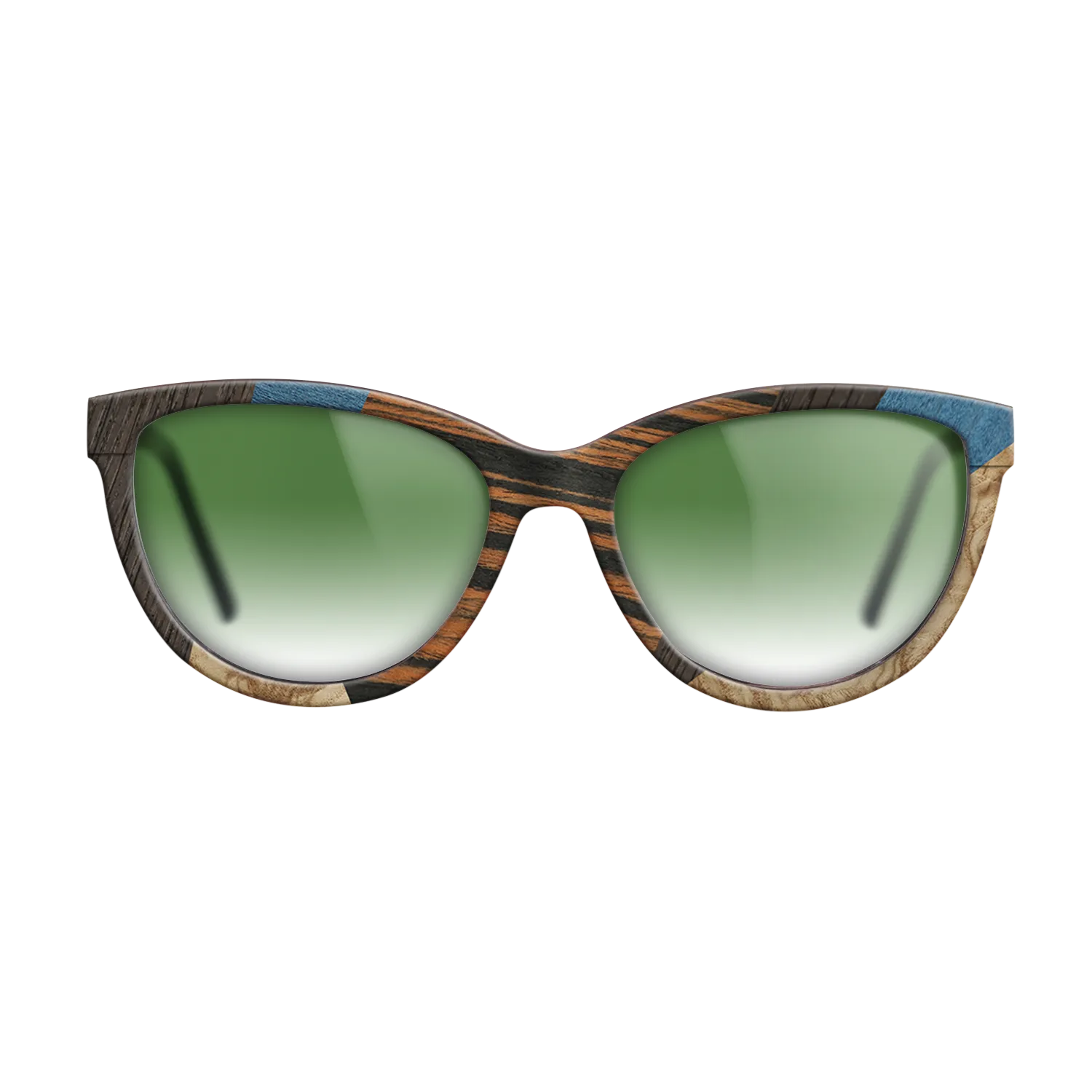 Fumed Oak,Poplar Dyed: Blue Denim,Poplar Dyed: Grey,Italian Ebony,Olive Burl: Mosaic - The Maiden - Cat - 699 - SIRIS wood optic