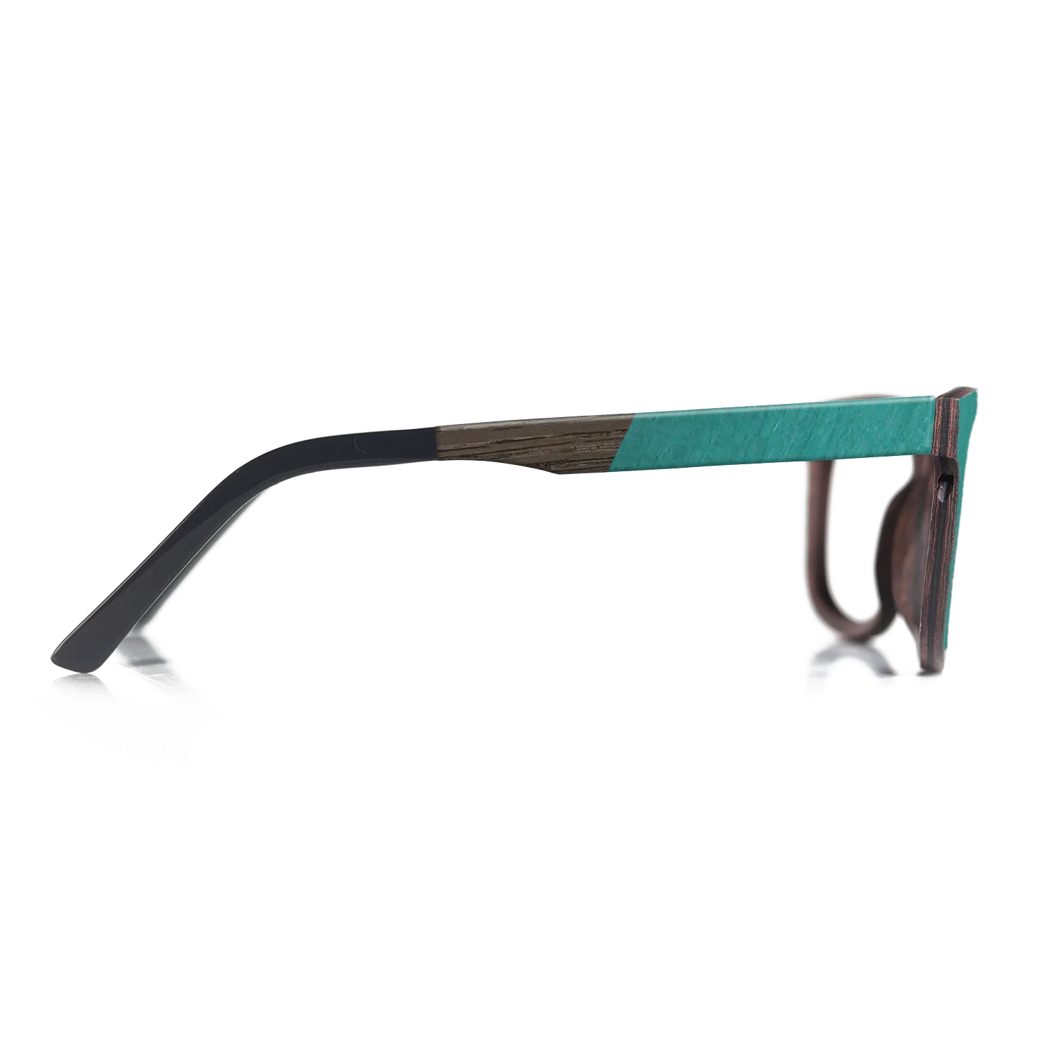 Fumed Oak,Poplar Dyed: Green,Walnut: Straight Grain: Angle Cut - The Hero - Square - 1273 - SIRIS wood optic