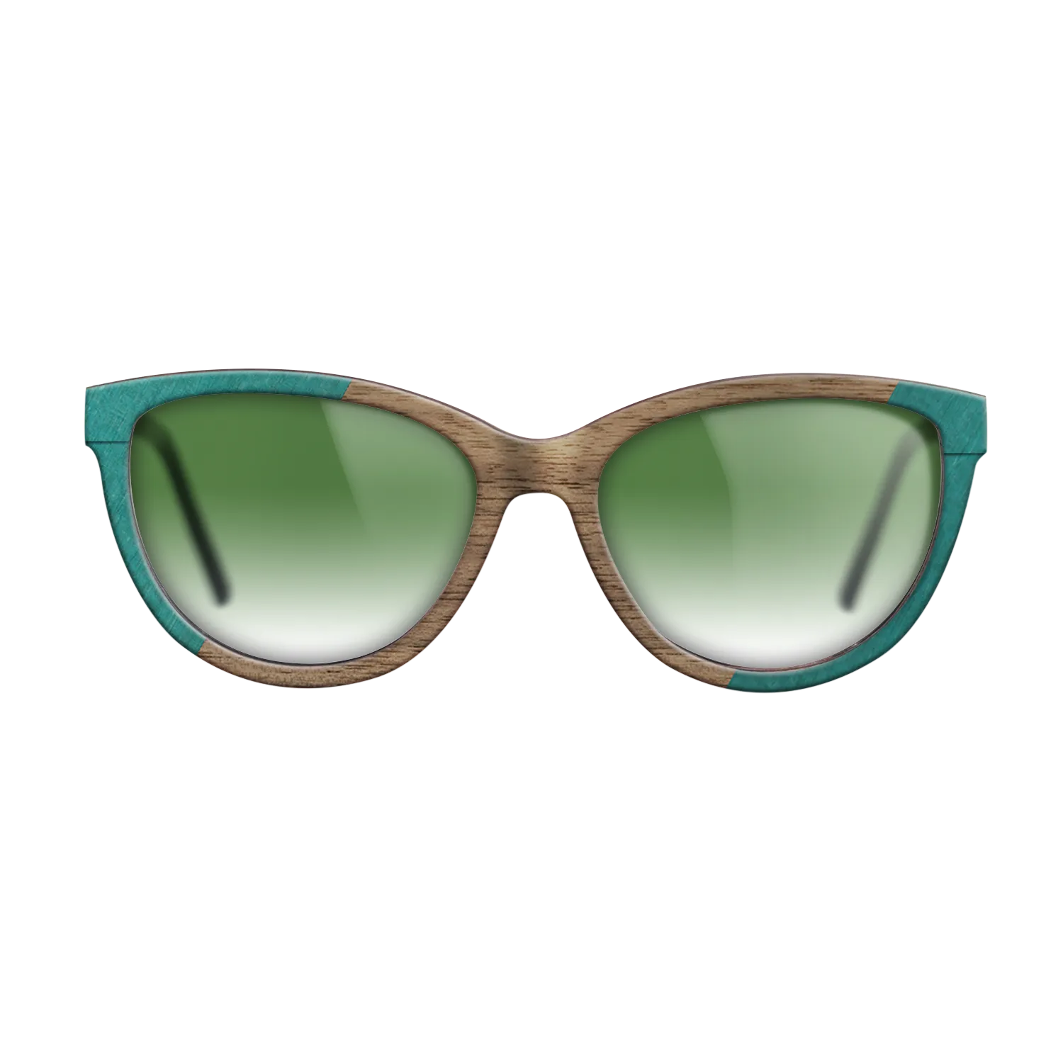 Fumed Oak,Poplar Dyed: Green,Walnut: Straight Grain: Angle Cut - The Maiden - Cat - 1273 - SIRIS wood optic