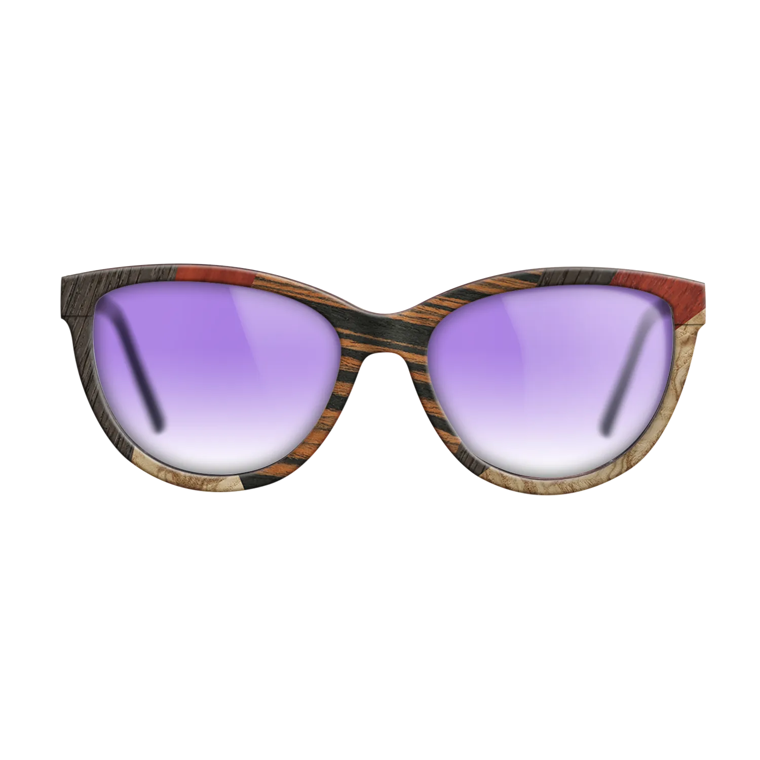 Fumed Oak,Poplar Dyed: Grey,Italian Ebony,Poplar Dyed: Red,Olive Burl: Mosaic - The Maiden - Cat - 1014 - SIRIS wood optic