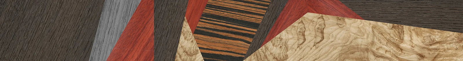 Fumed Oak,Poplar Dyed: Grey,Italian Ebony,Poplar Dyed: Red,Olive Burl: Mosaic - The Sage - Rectangle - 1014 - SIRIS wood optic