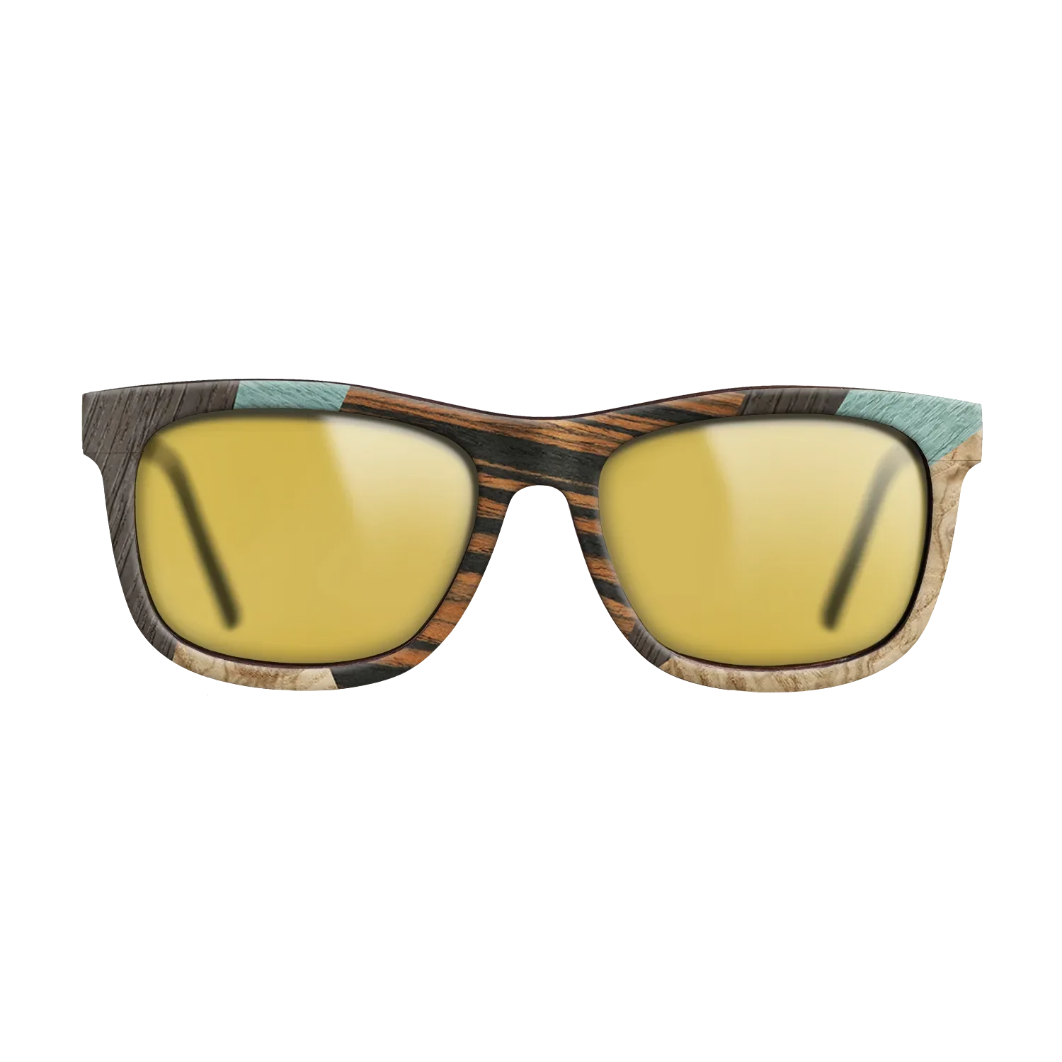 Fumed Oak,Poplar Dyed: Grey,Olive Burl,Italian Ebony,Poplar Dyed: Baby Blue: Mosaic - The Hero - Square - 1686 - SIRIS wood optic