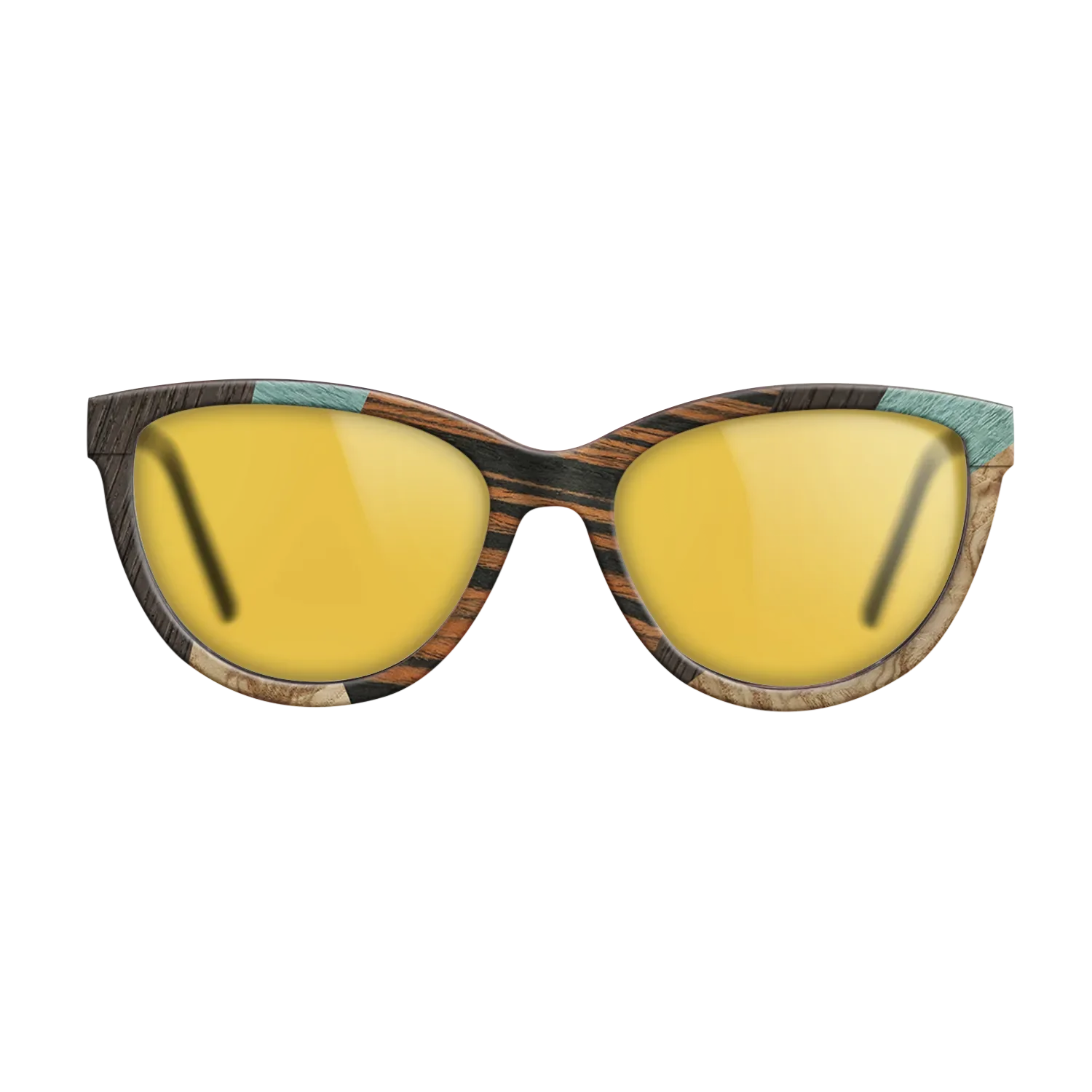 Fumed Oak,Poplar Dyed: Grey,Olive Burl,Italian Ebony,Poplar Dyed: Baby Blue: Mosaic - The Maiden - Cat - 1686 - SIRIS wood optic