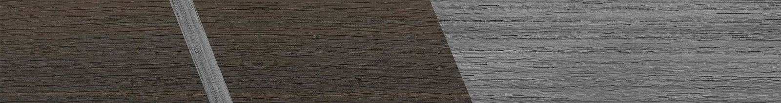 Fumed Oak,Poplar Dyed: Grey: Splice - The Sage - Rectangle - SIRIS wood optic