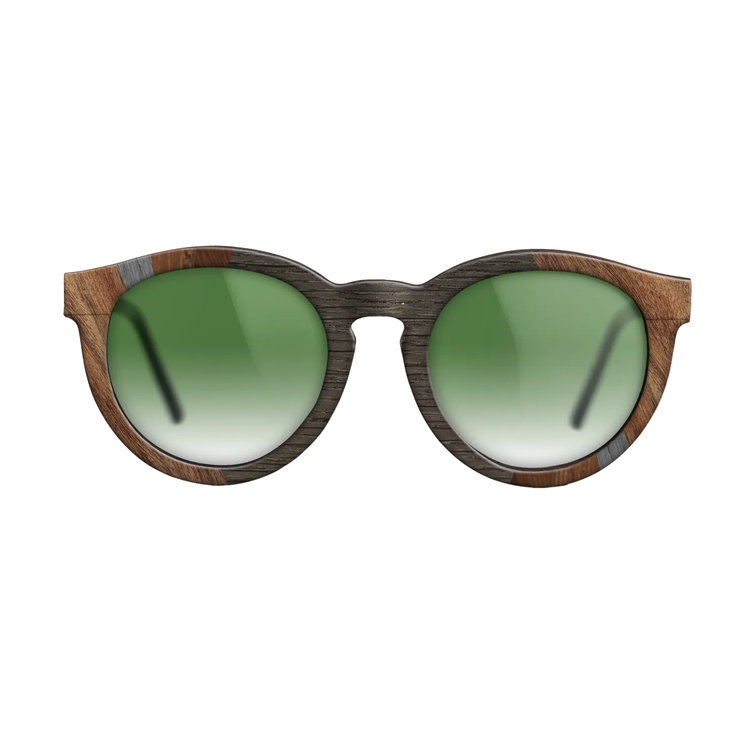 Fumed Oak,Poplar Dyed: Grey,Walnut Claro Light,Wenge: Fractal - The Rebel - Round - SIRIS wood optic