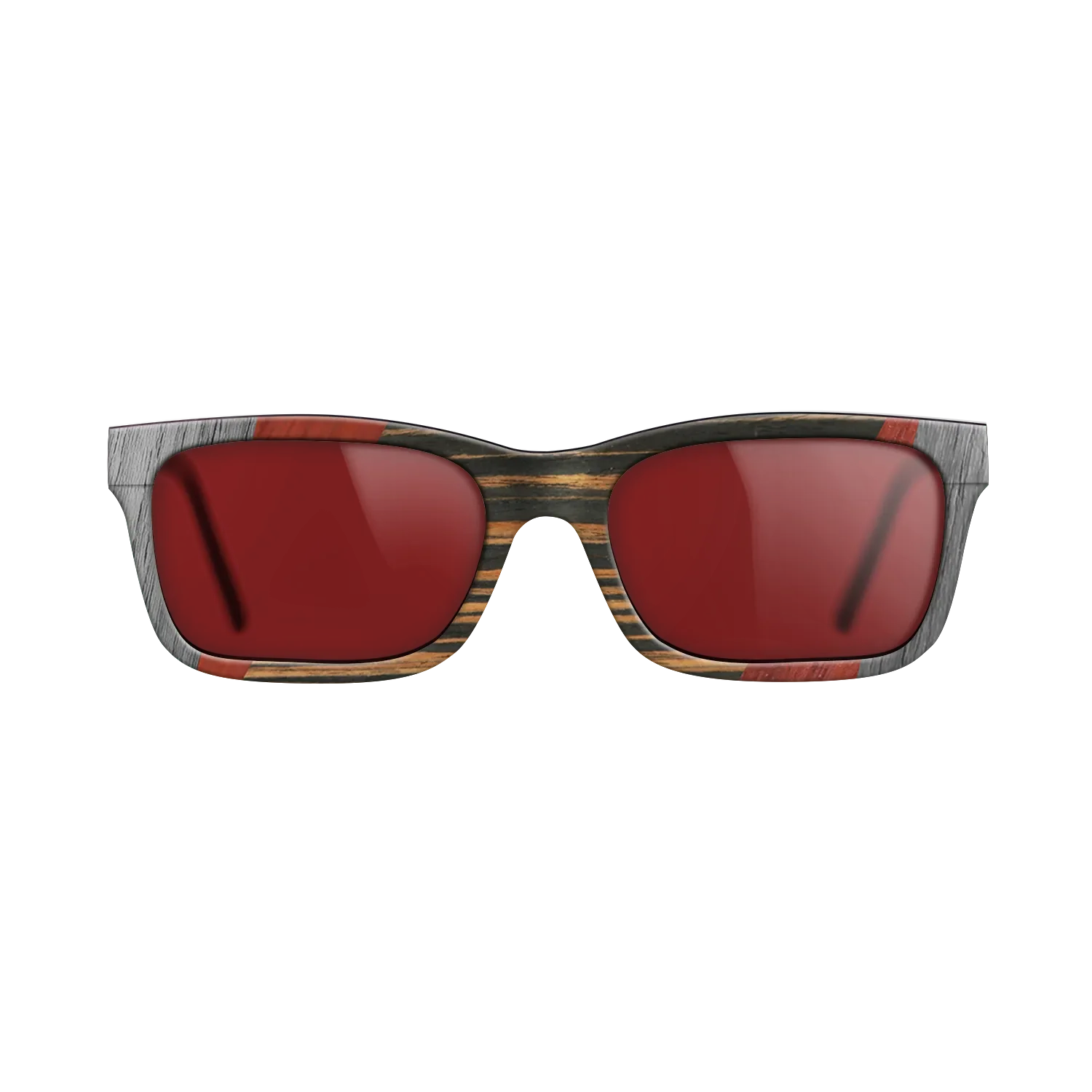 Fumed Oak,Poplar Dyed: Red,Poplar Dyed: Grey,Italian Ebony,Olive Burl: Mosaic - The Sage - Rectangle - 2056 - SIRIS wood optic